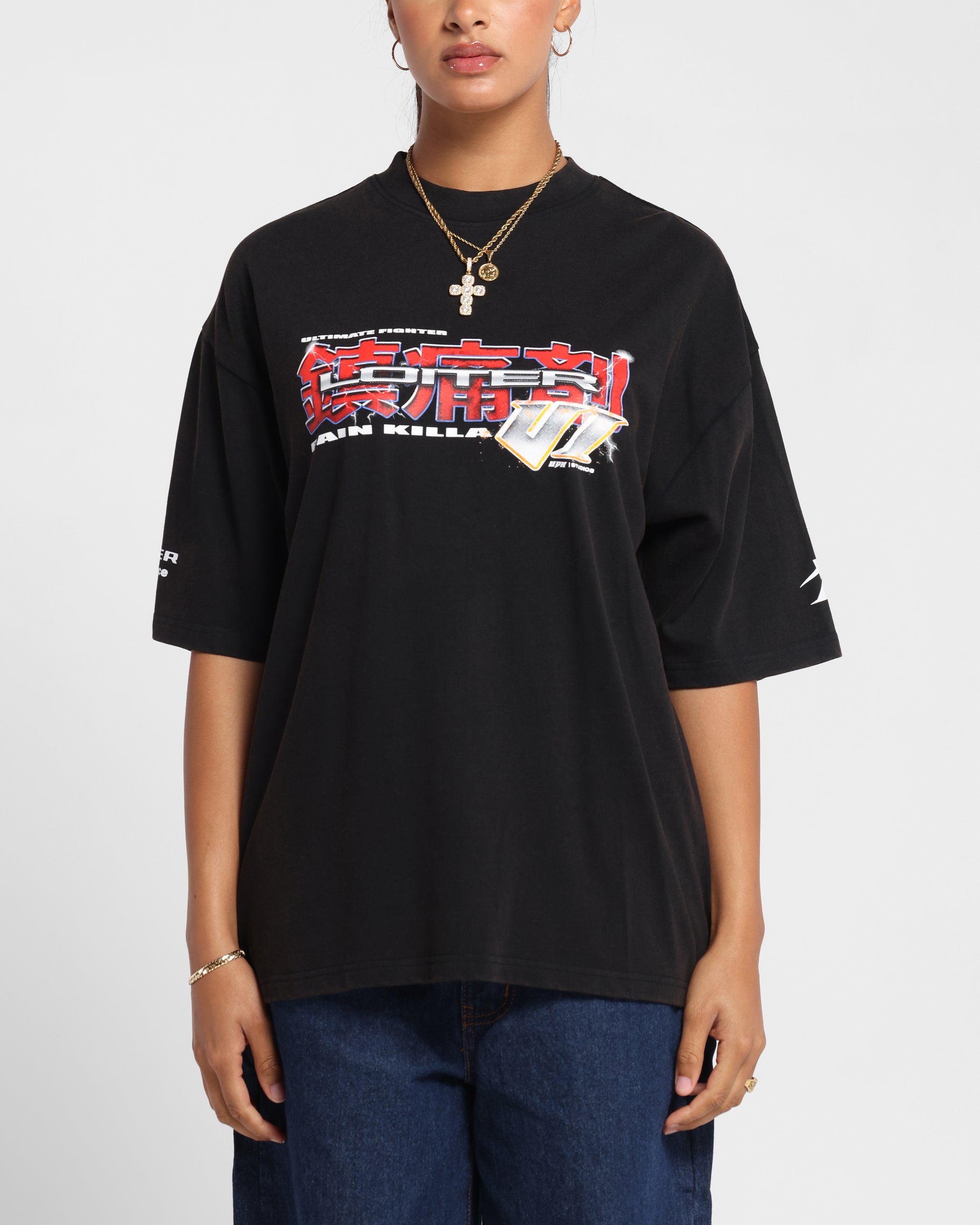 Loiter Fighter Vintage T-Shirt Vintage Black、mySite、zt4zffjzw