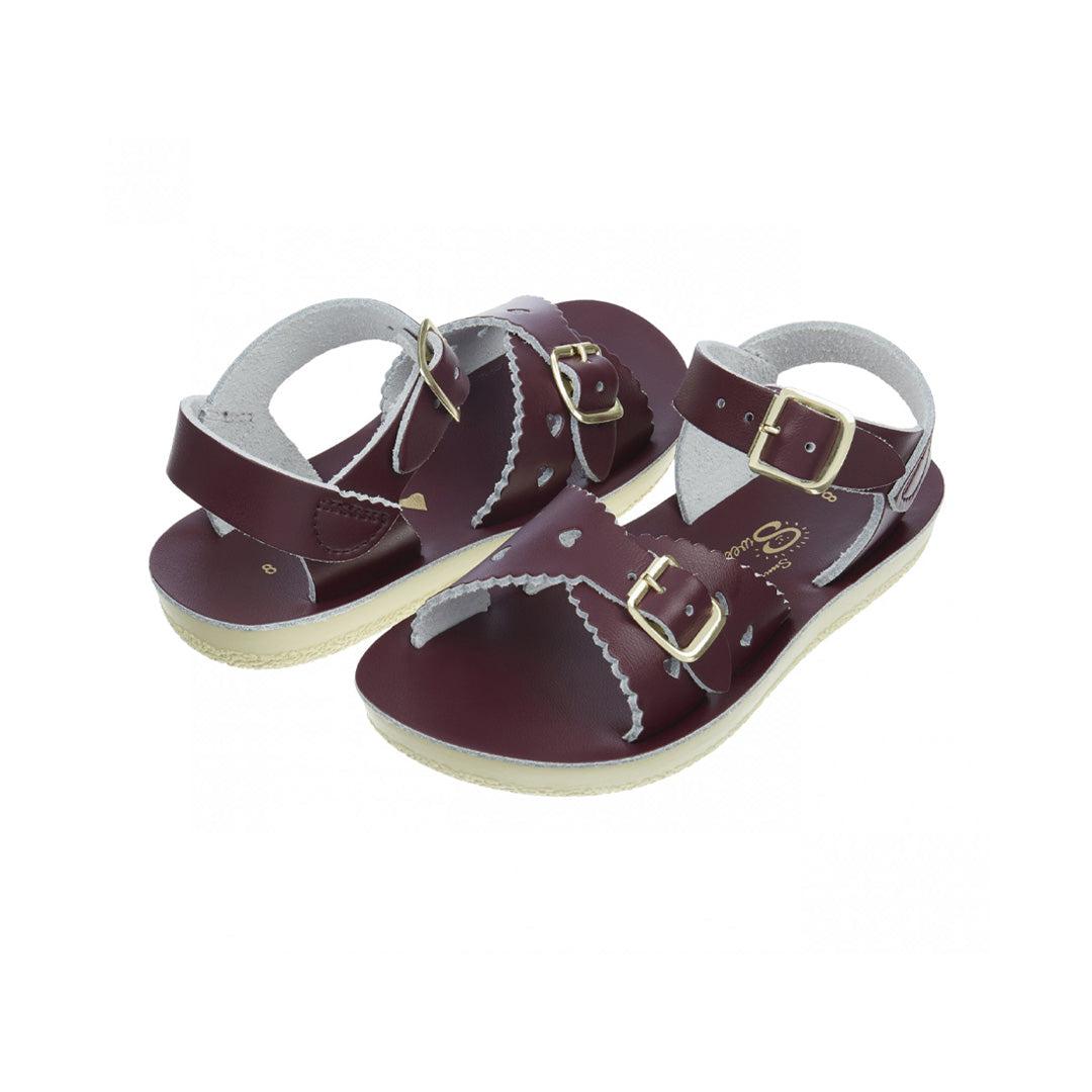  Salt-Water Sun-San Kids Sandals - Sweetheart - Claret、mySite、merchandisen