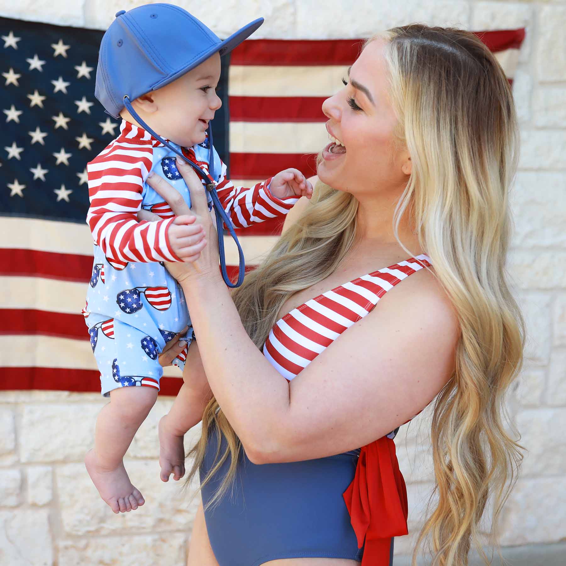  Women's Criss-Cross One-Piece Swimsuit | Patriotic Summer、mySite、layawaytickets