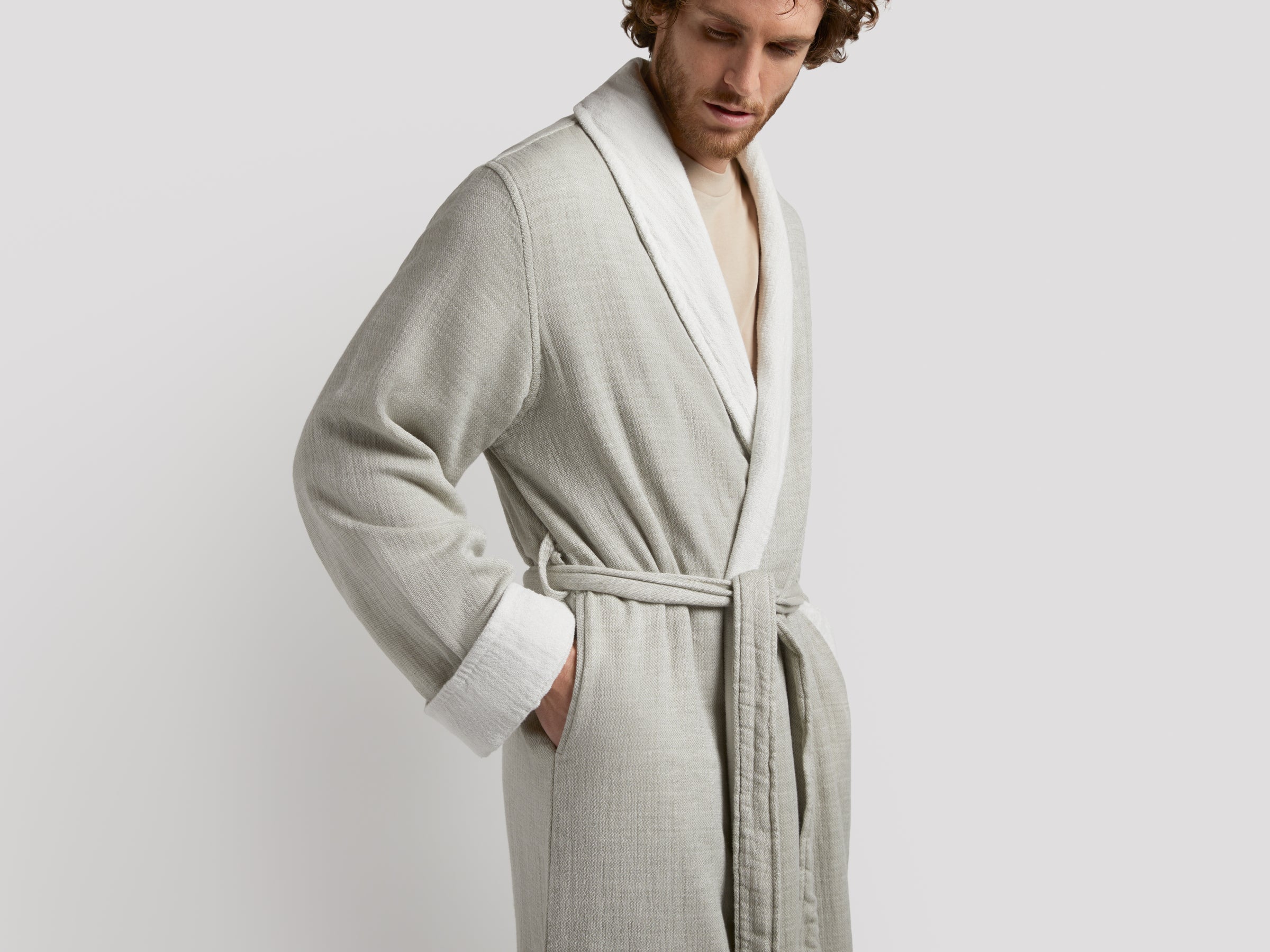  Organic Gauze Terry Robe (Moss with Cream)、mySite、sugarbowlscore
