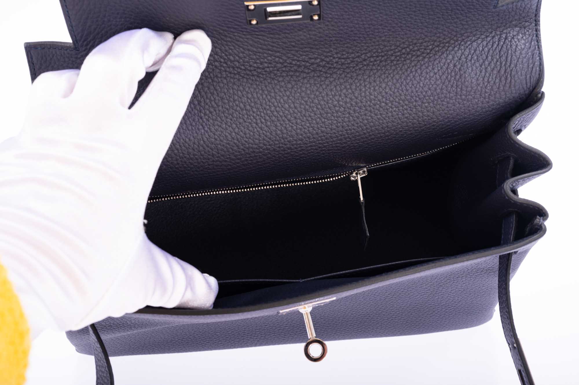 Hermès Kelly 28 Retourne Touch Bleu Nuit Togo and Bleu Marine Alligator Palladium Hardware、mySite、garminoutage.com