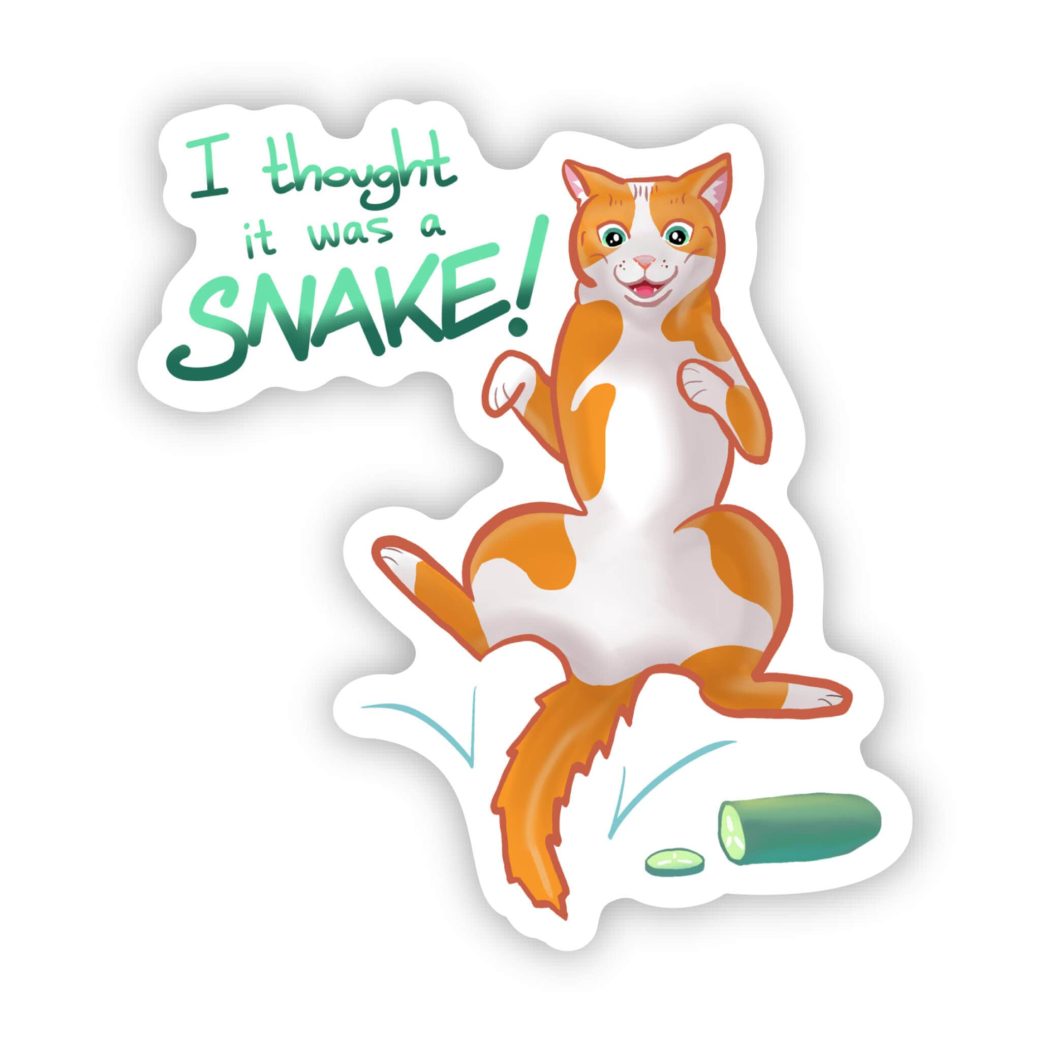  I Thought It Was A Snake Sticker、mySite、ghnorth
