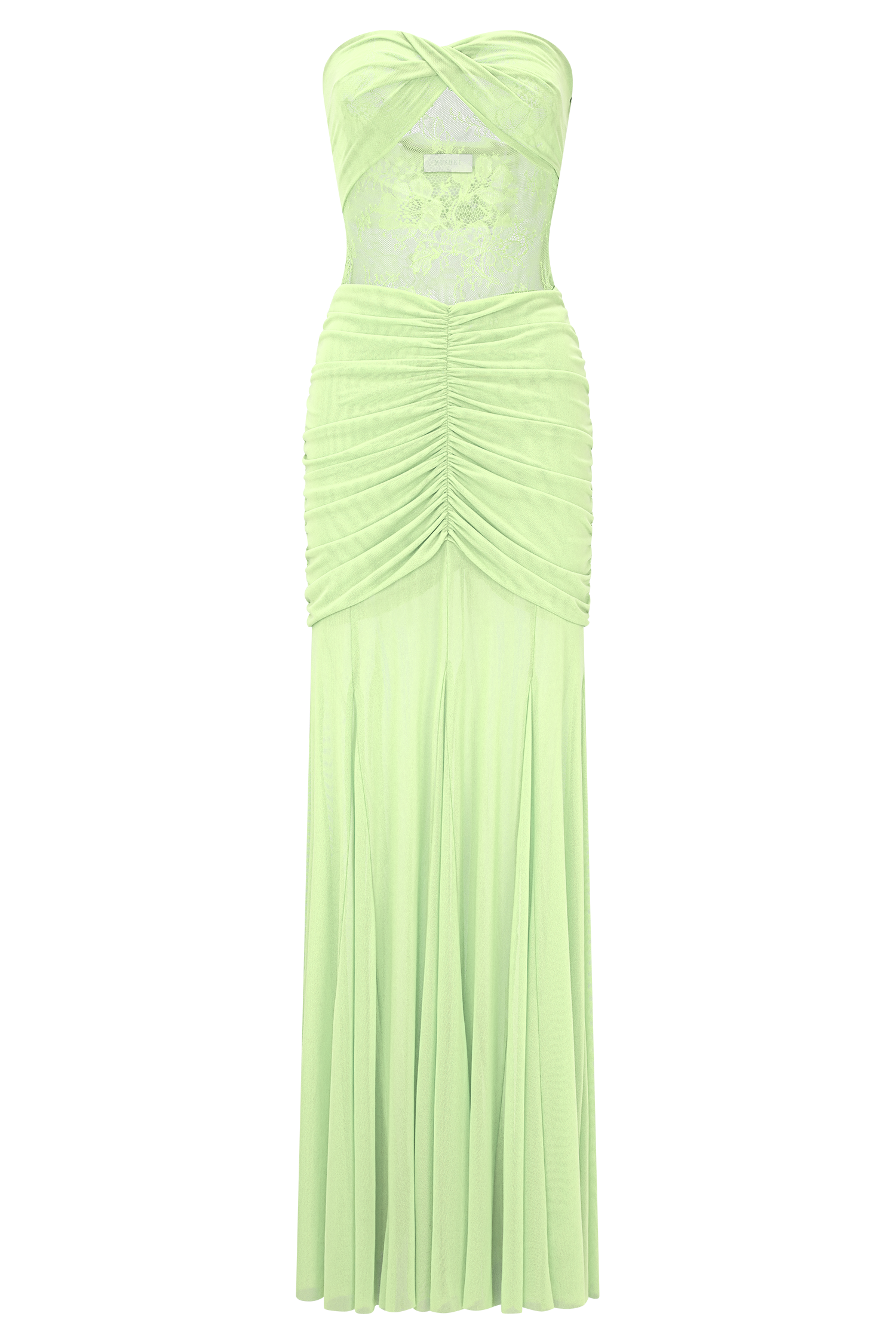 Khadijah Lace And Mesh Maxi Dress - Sage、mySite、solidvoid