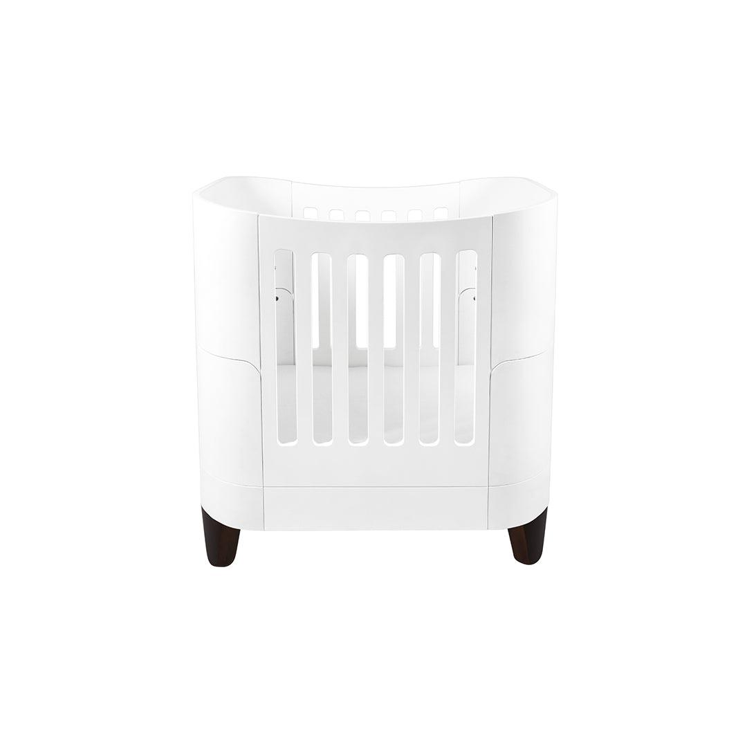  Gaia Baby Serena Mini Cot and Dresser Set - White / Walnut、mySite、merchandisen