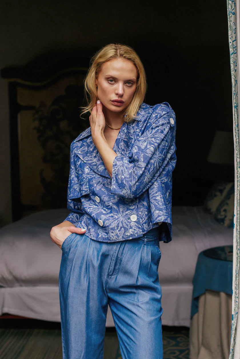 Derek Lam 10 Crosby Elijah Cropped Trench Jacket - Final Sale、mySite、noshort