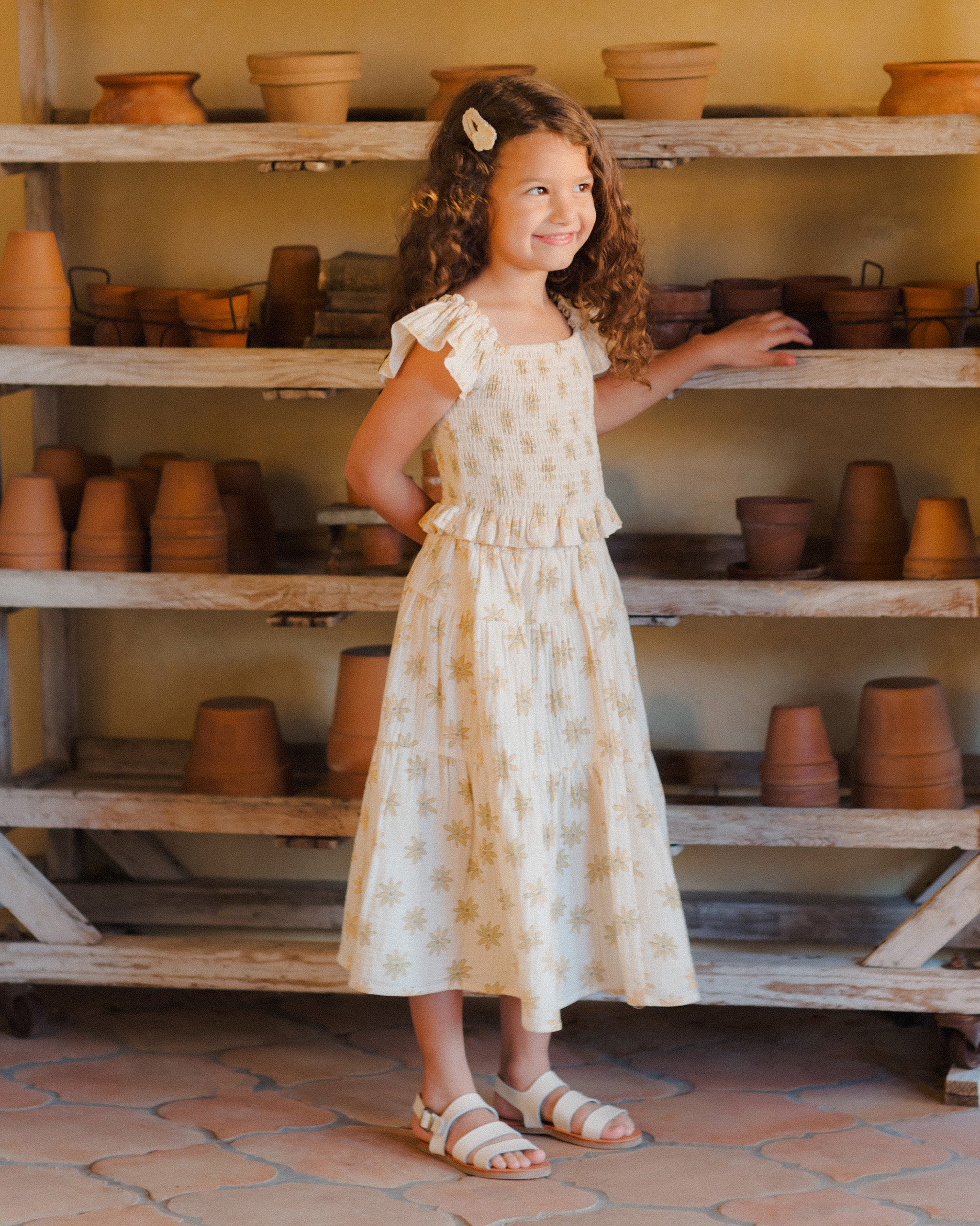  Tiered Midi Skirt || Daisies、mySite、layawaytickets