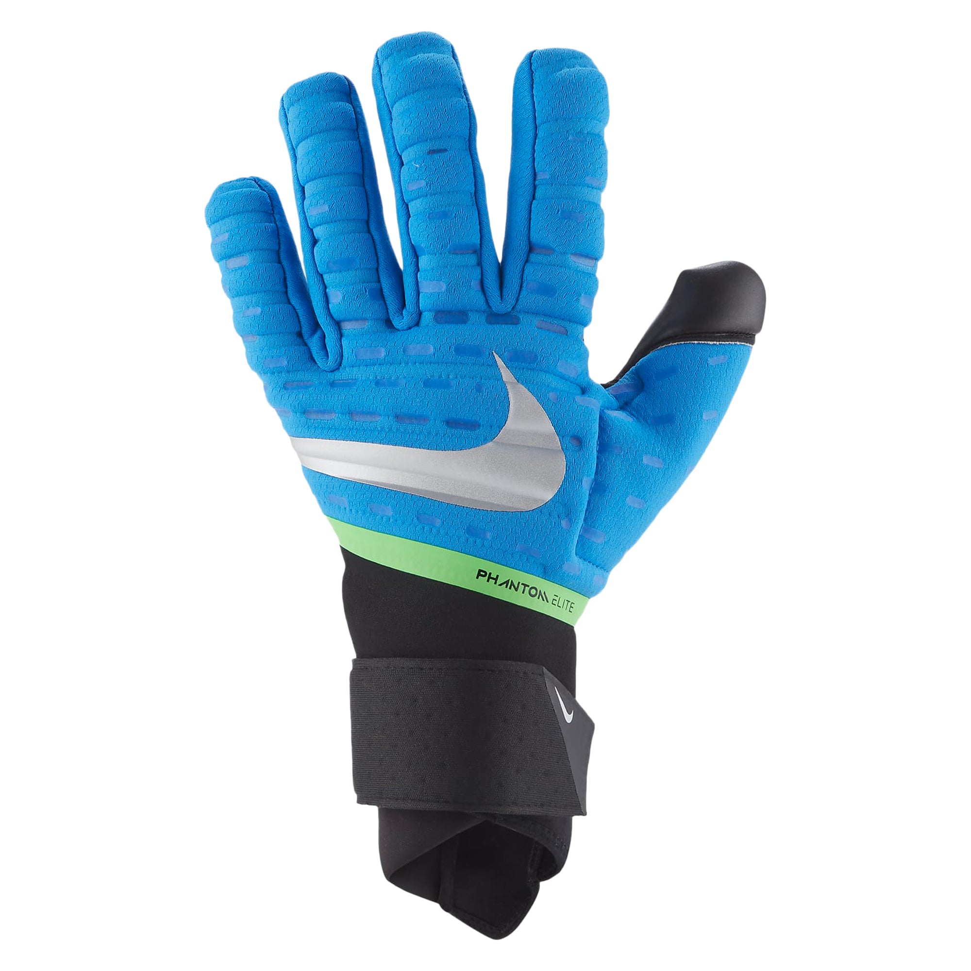 Nike Men's Phantom Elite Goalkeeper Gloves Photo Blue/Black、mySite、bottomscart
