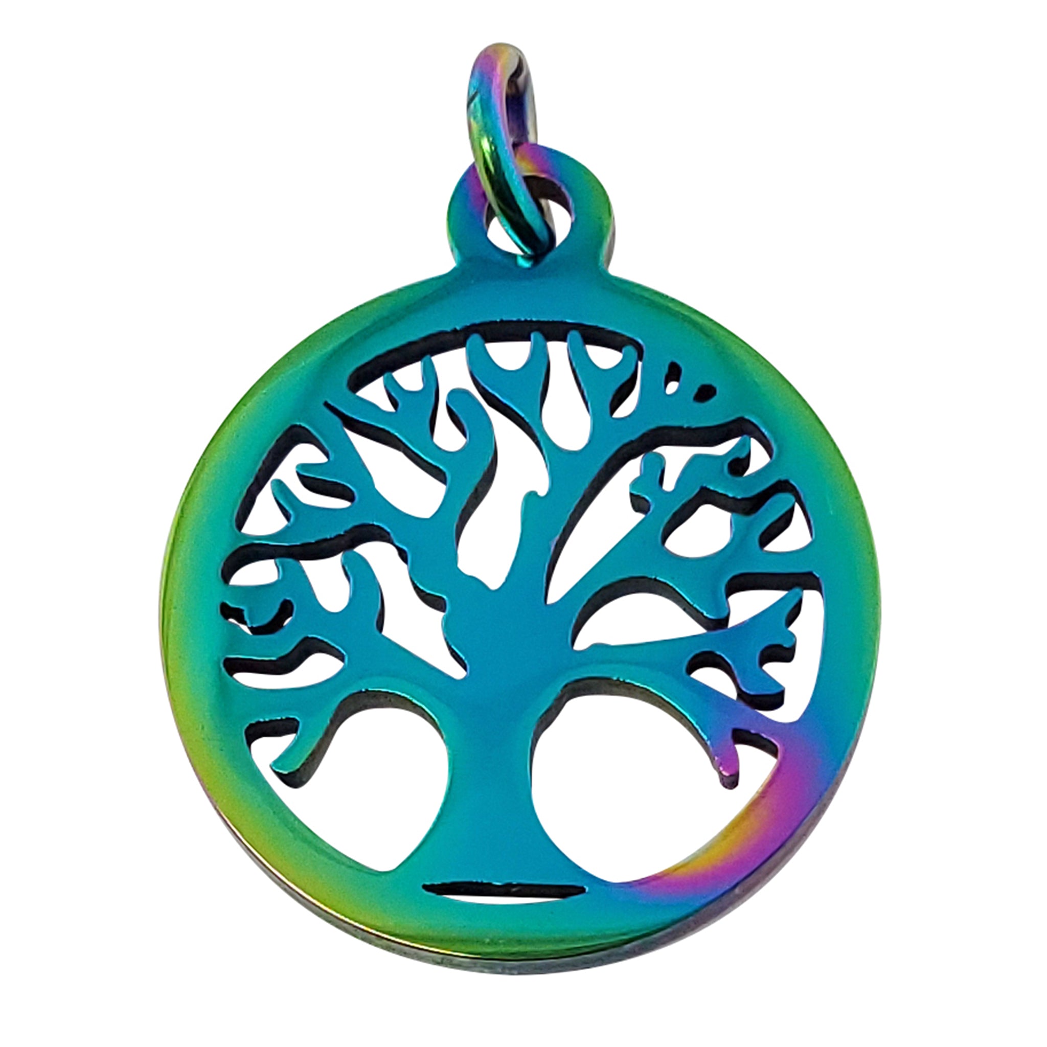 18K Gold PVD Coated Stainless Steel Tree of Life Charm / PDC9011、mySite、dreamappss