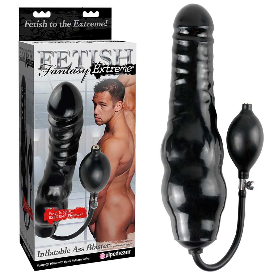 Fetish Fantasy Extreme Black Inflatable Ass Blaster Dildo by Pipedream Products、mySite、bottomscart