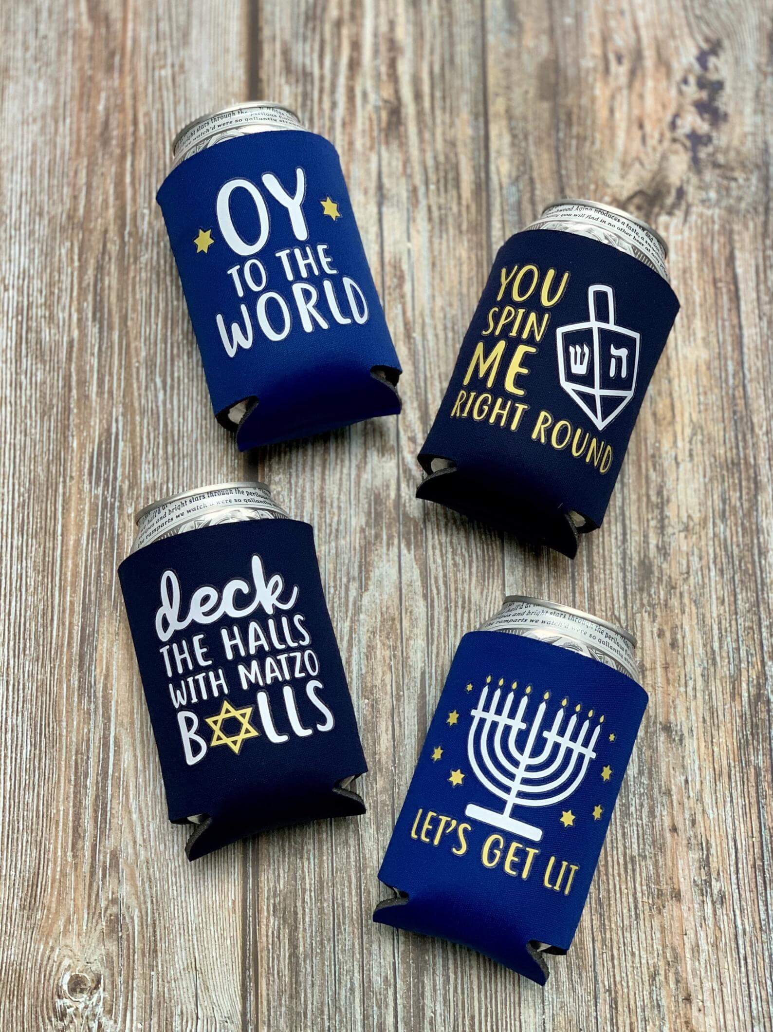 Hanukkah Koozies - Set of 4、mySite、topwebapps