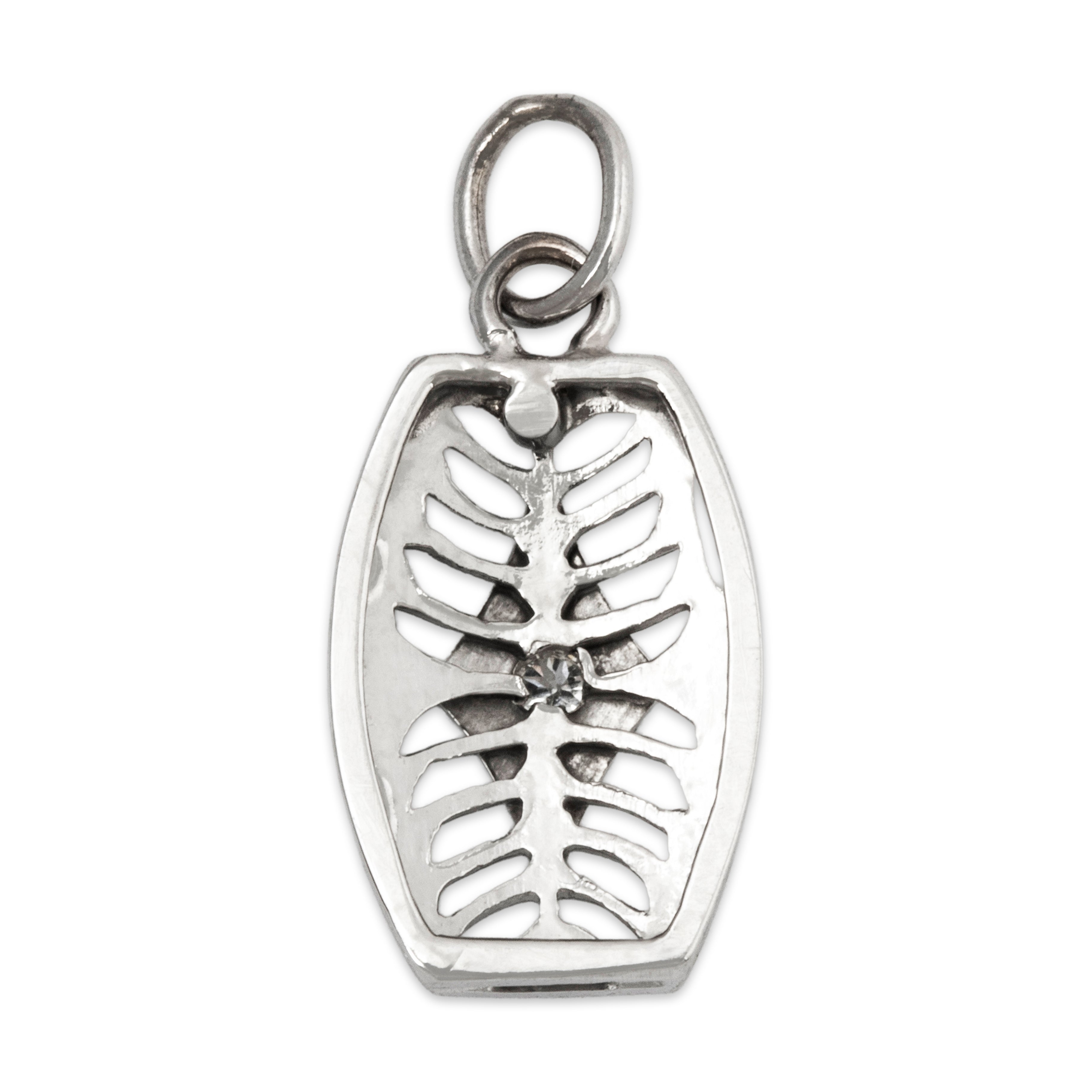 Antique Art Deco 10k White Gold Diamond Bold Openwork Charm / Pendant、mySite、hinf8tx79