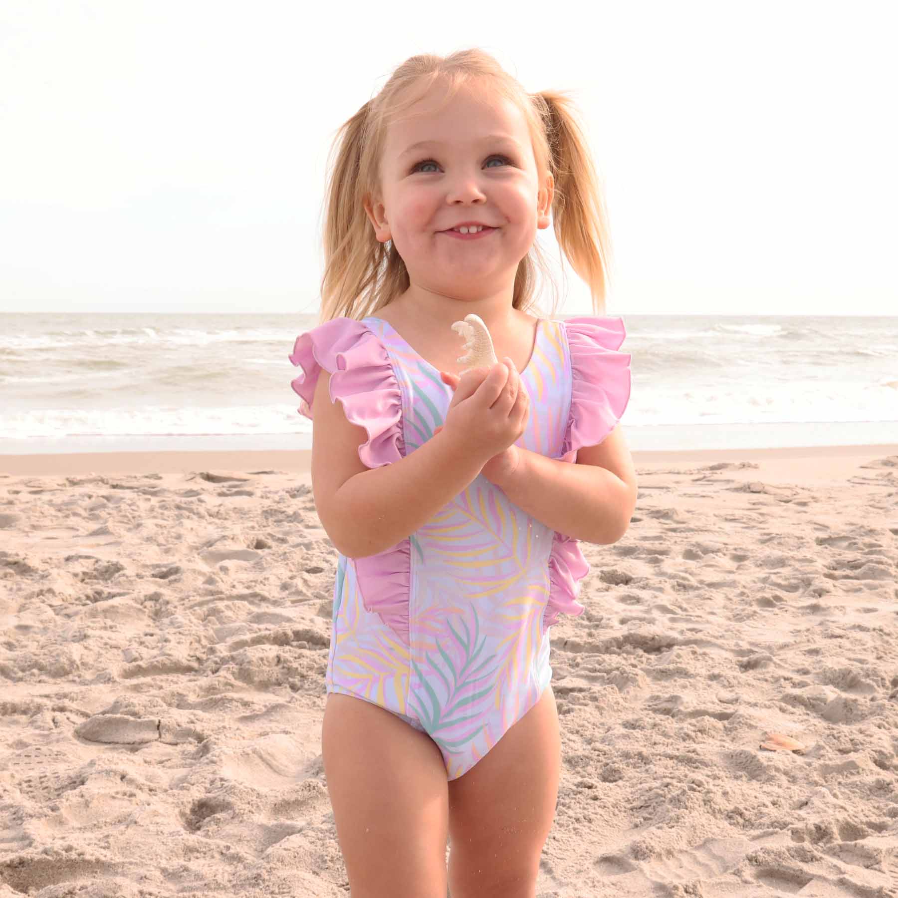  Double Ruffle One Piece | Island Palms、mySite、layawaytickets