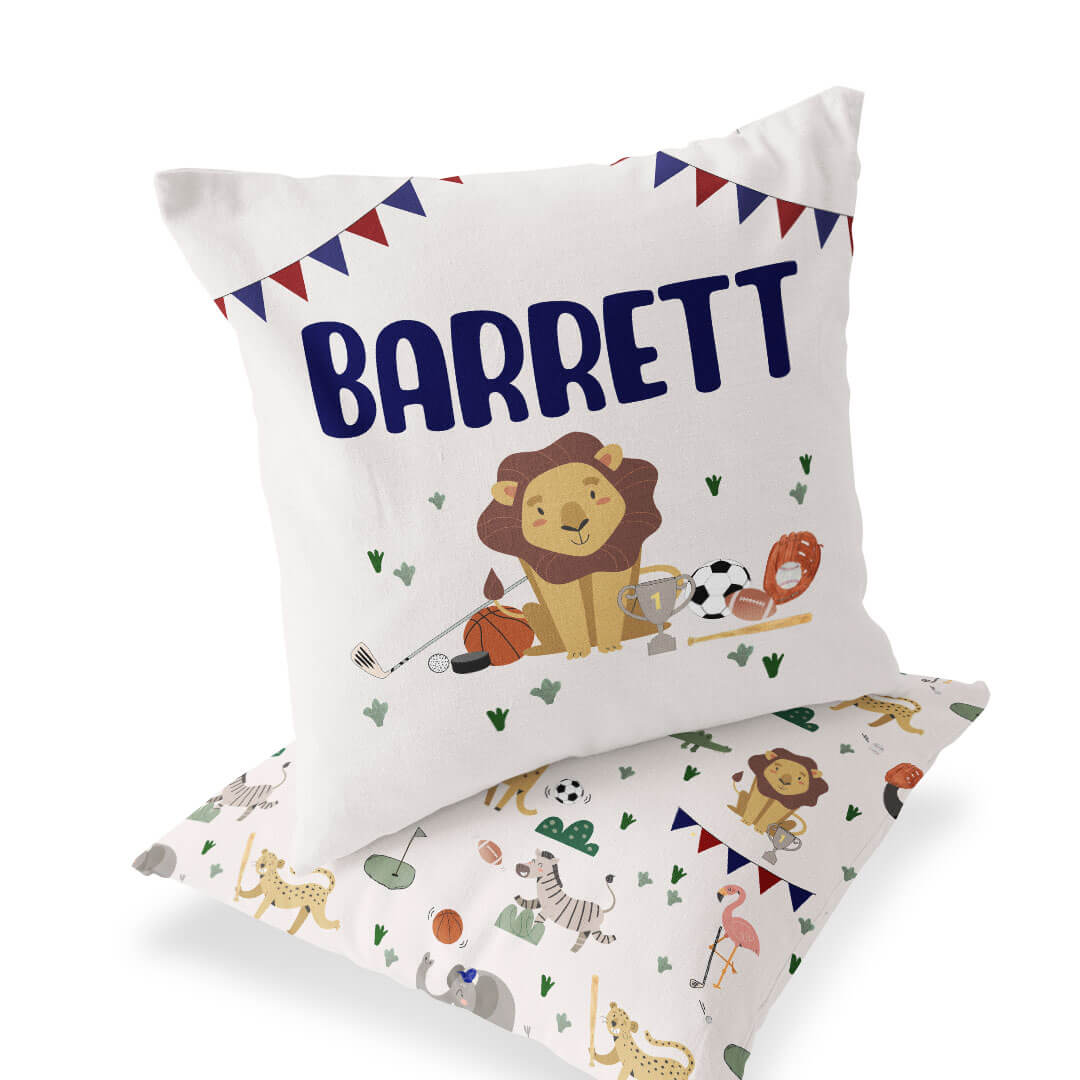  Safari Games Personalized Accent Pillow、mySite、layawaytickets