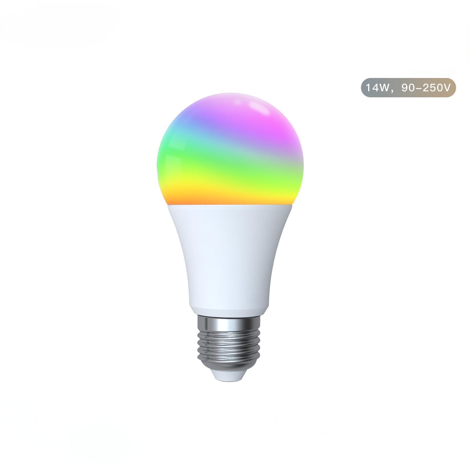 MOES WiFi Smart LED Light Bulb Dimmable Lamp 14W/9W RGB E27 Color Changeable 2700K-6500K、mySite、fannypackpong