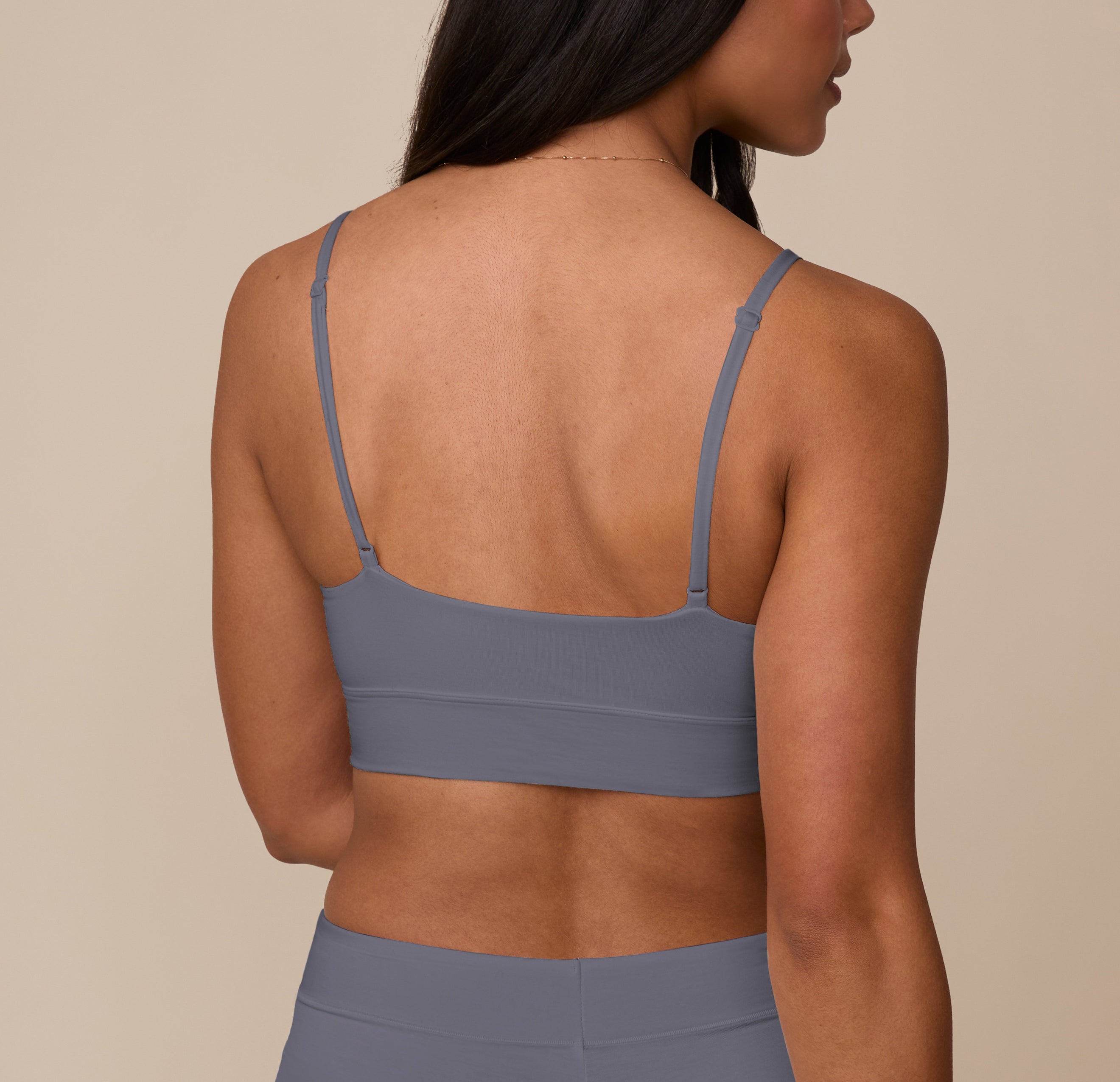 Cloud Cotton Triangle Bralette - Slate、mySite、bengalsvssteelers