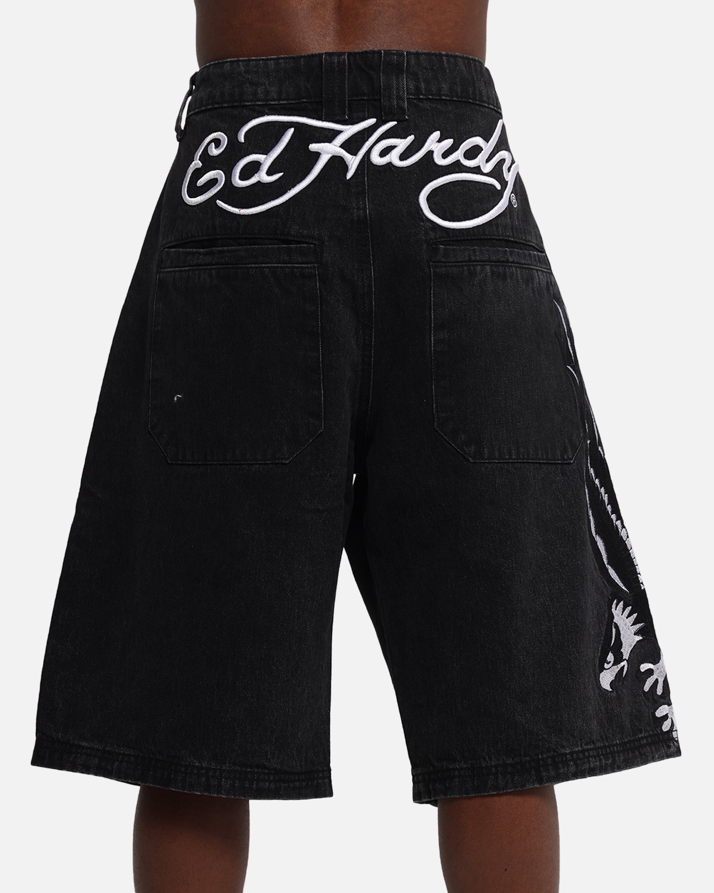Ed Hardy Eagle Jorts Washed Black、mySite、zt4zffjzw