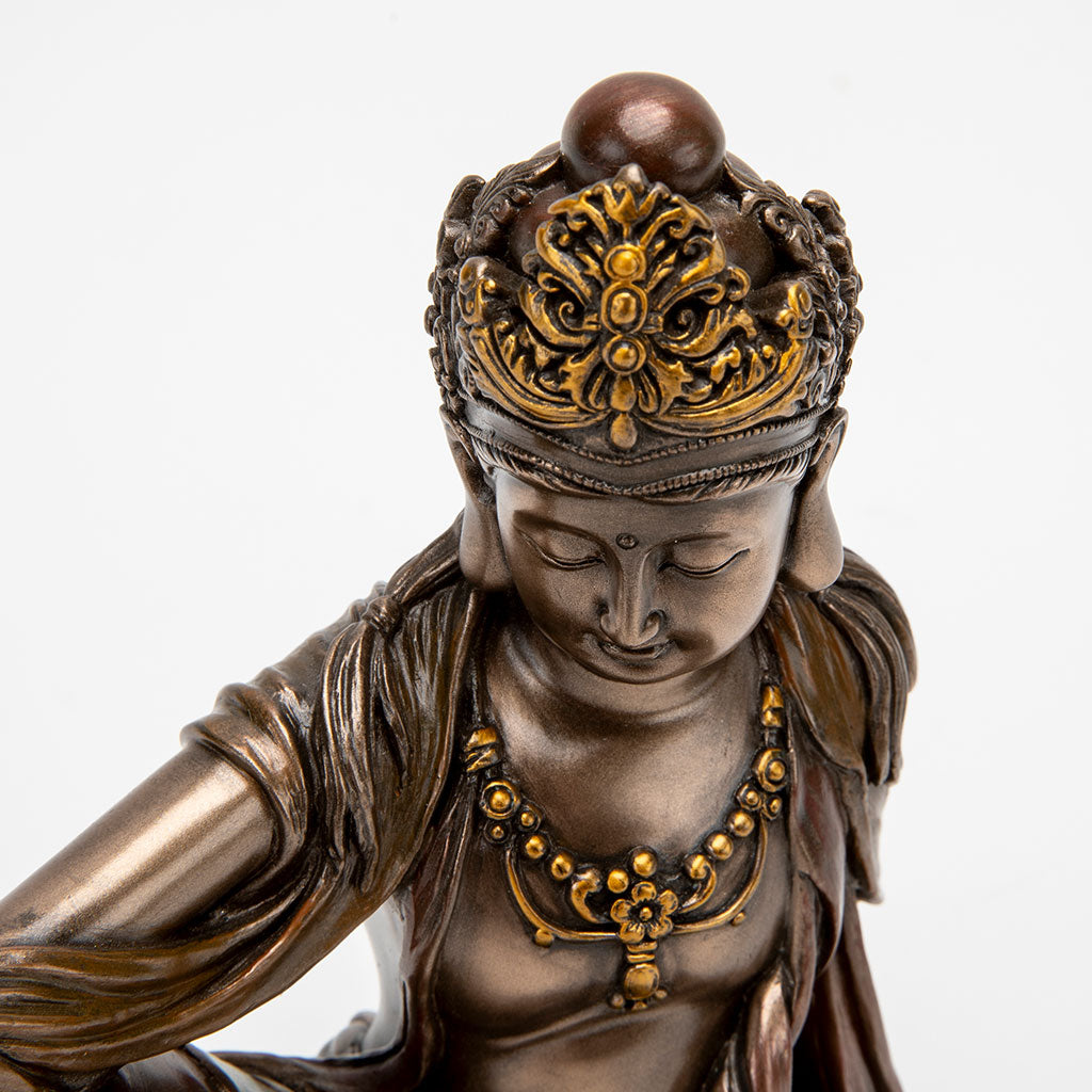 Bronze Kuan Yin Royal Ease Statue、mySite、topwebapps