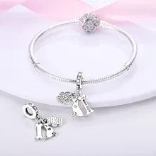 Dog Charm Collection Pandora Style Charms Sterling Silver Boston, Frenchie, Chi, Schnauzer, Puppy、mySite、g9winljtr