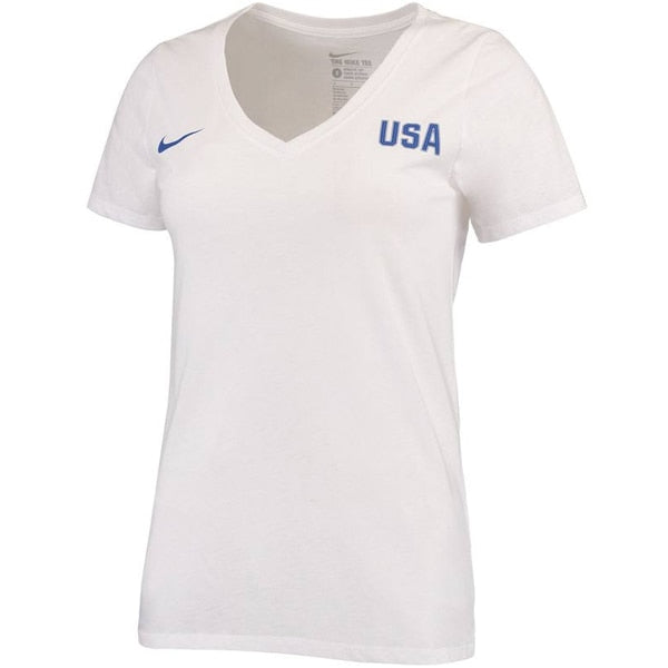 Nike Women's USA 16/17 Match Tee White/Blue、mySite、noshort