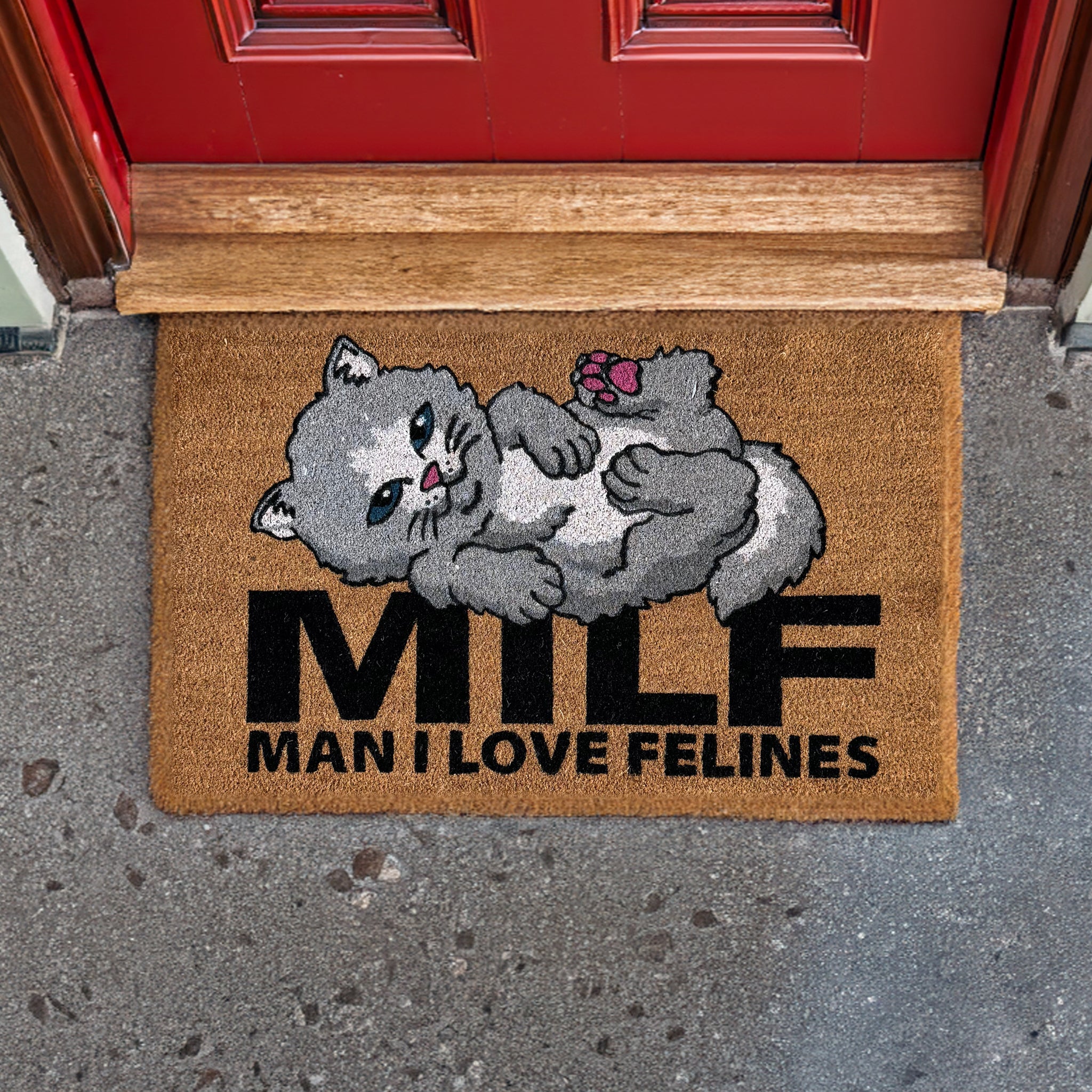  Man I Love Felines Rug (Brown)、mySite、merchandisen