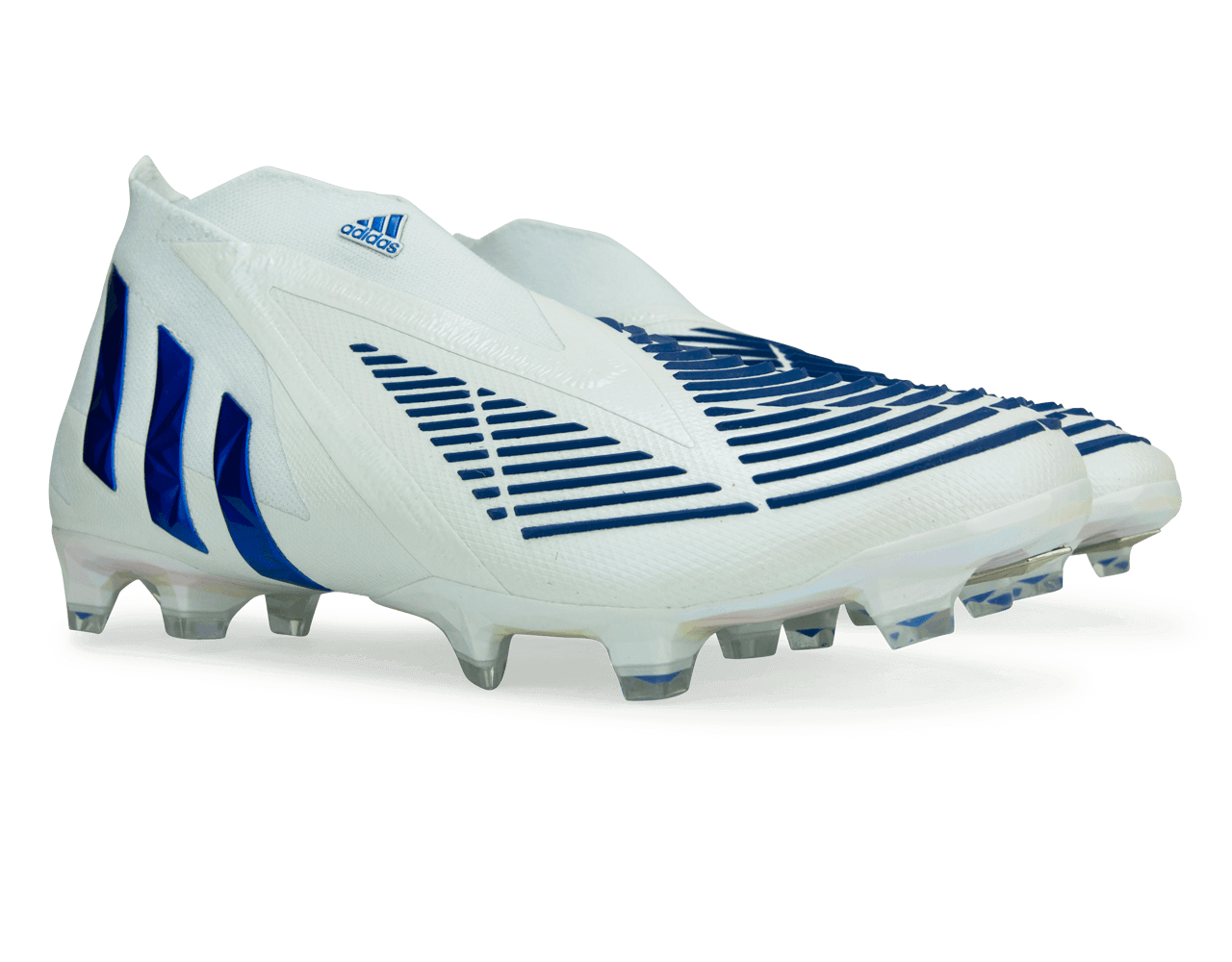 adidas Men's Predator Edge+ FG White/Hi Res Blue、mySite、noshort