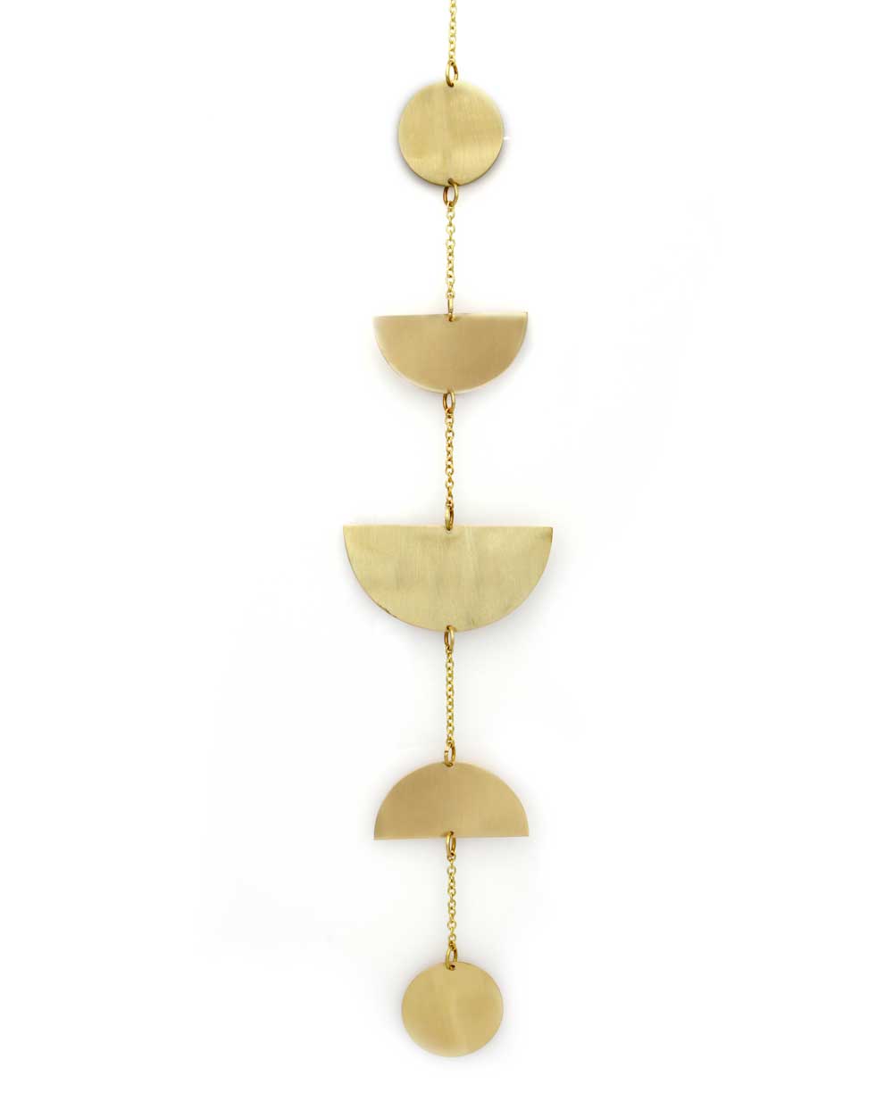Moon Phase Wall Hanging, Brass、mySite、topwebapps