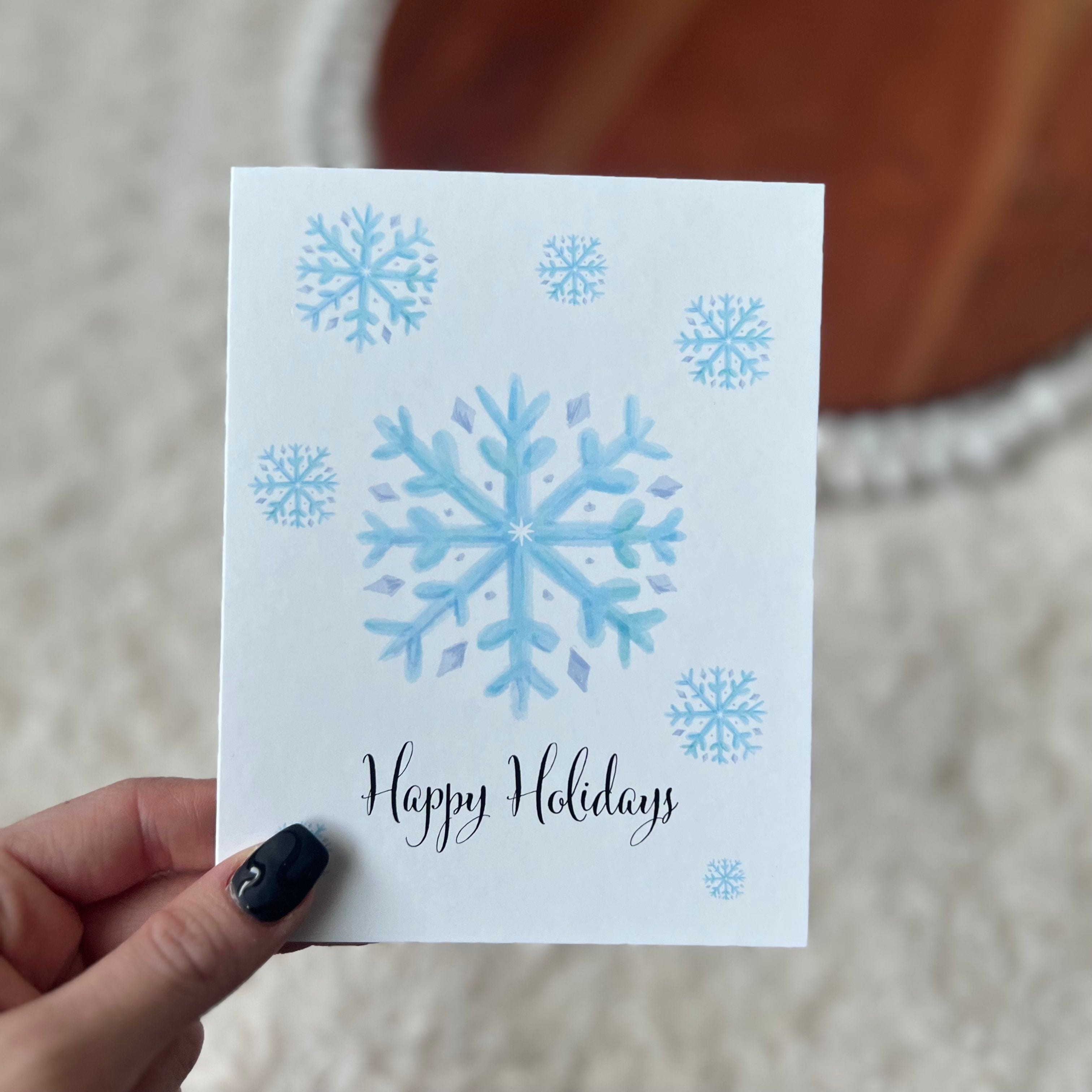  Happy Holidays Snowflake Greeting Card、mySite、elrpsem3k