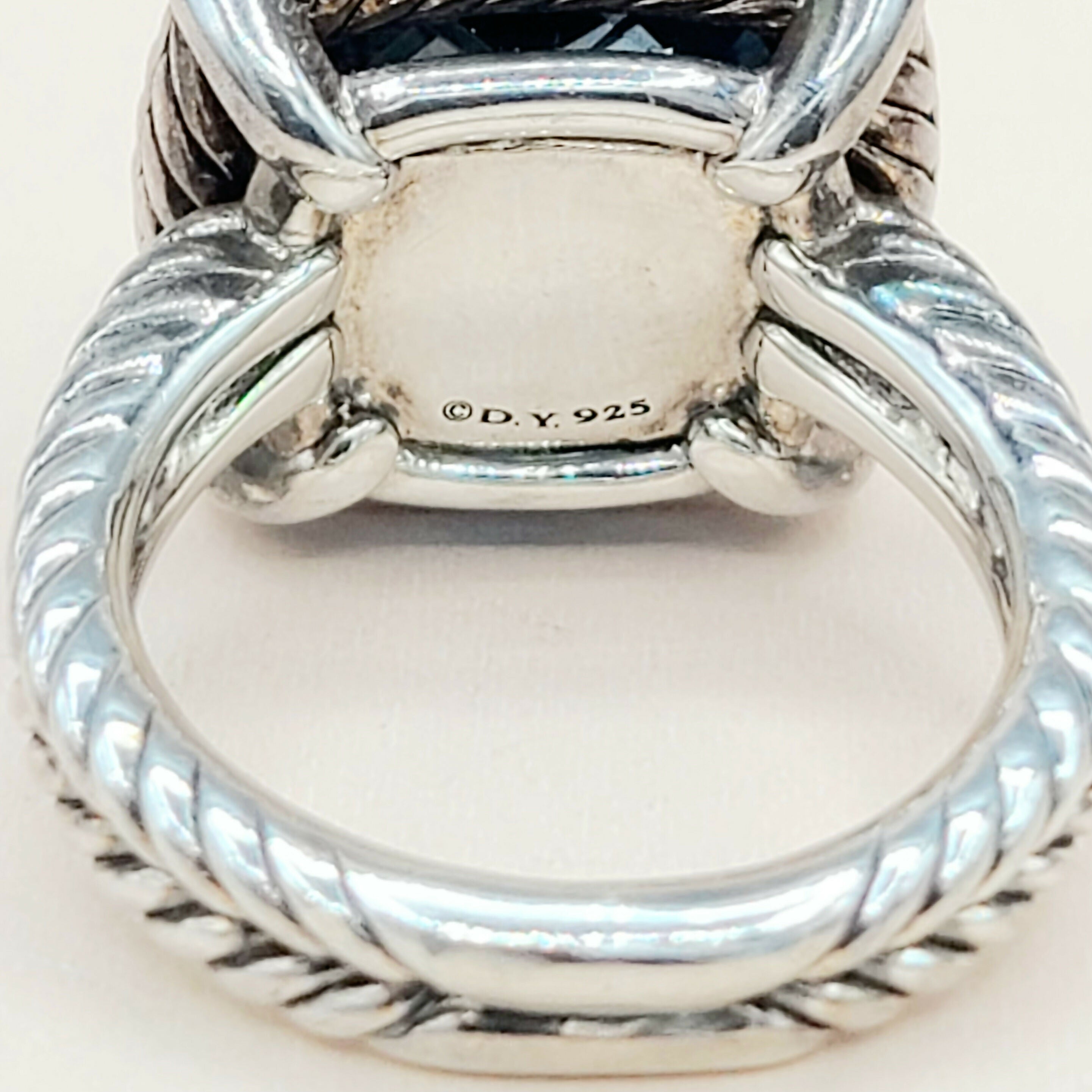 David Yurman Chatelaine Ring Hampton Blue Topaz & Diamond、mySite、hinf8tx79