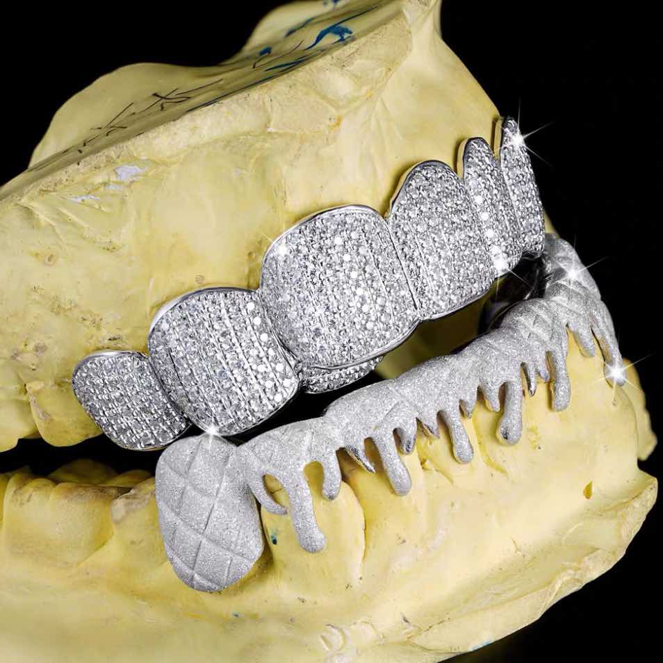 Moissanite Drippy Grillz 14K Gold、mySite、hinf8tx79