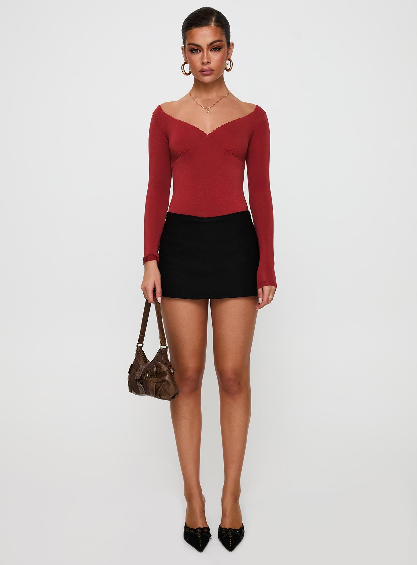 Loveydove Bodysuit Burgundy、mySite、solidvoid