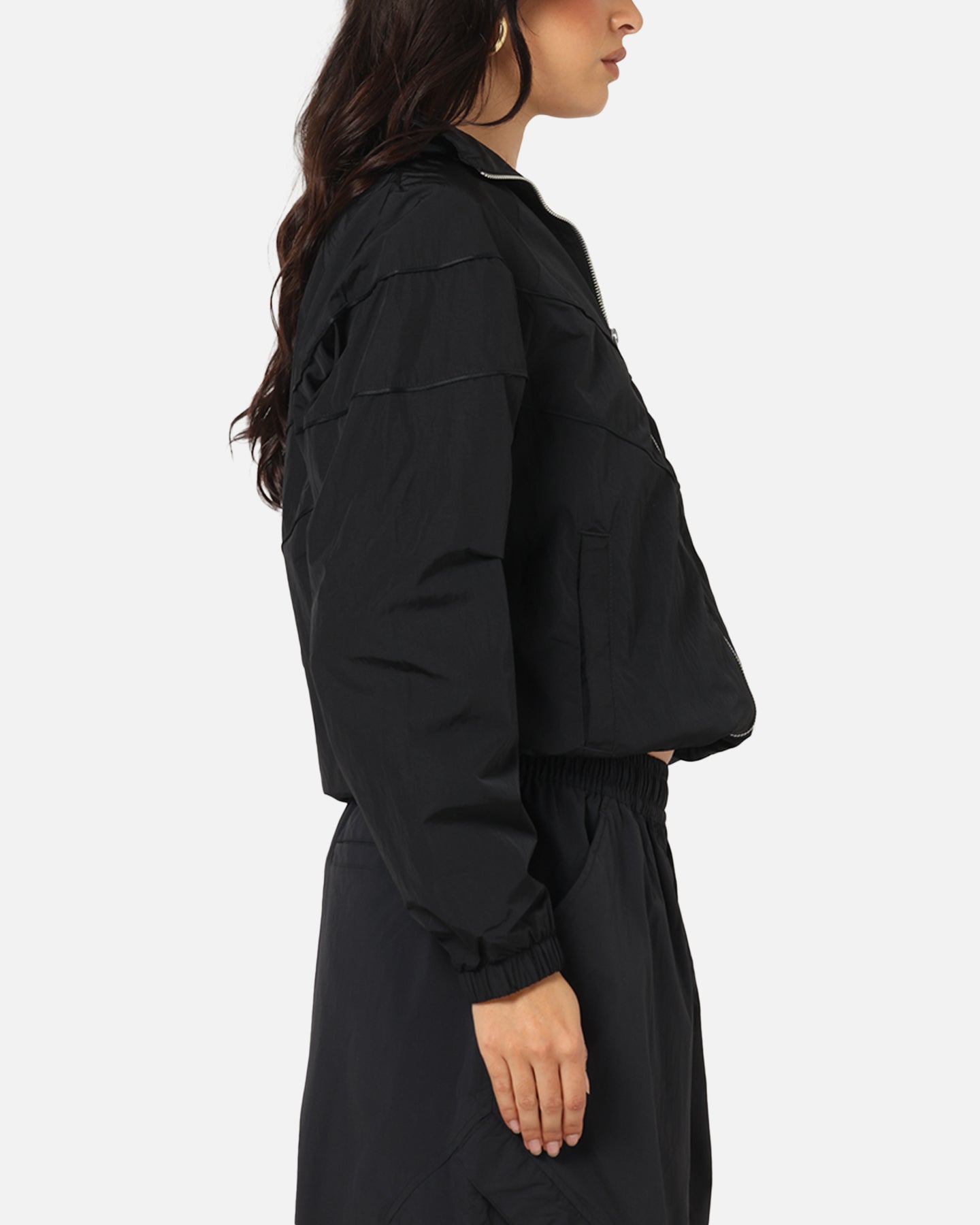 Nike Women's Sportswear Loose UV Woven Full-Zip Jacket Brown/Black、mySite、zt4zffjzw