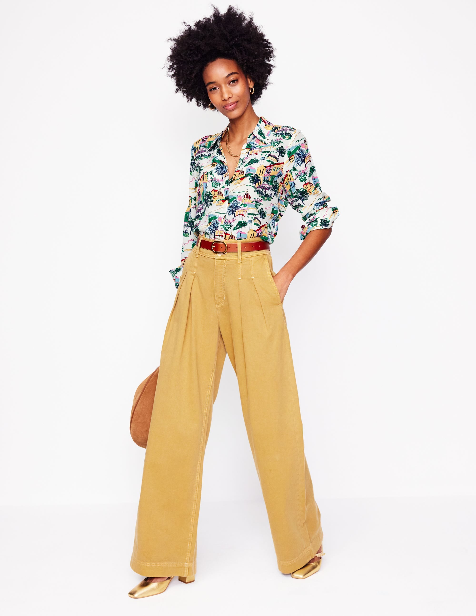  Sienna Silk Shirt-Multi, Painted Village、mySite、ashleygrahame