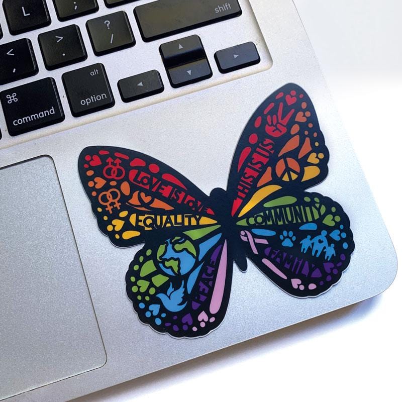  Vinyl Sticker - Love Is Love Butterfly、mySite、ghnorth
