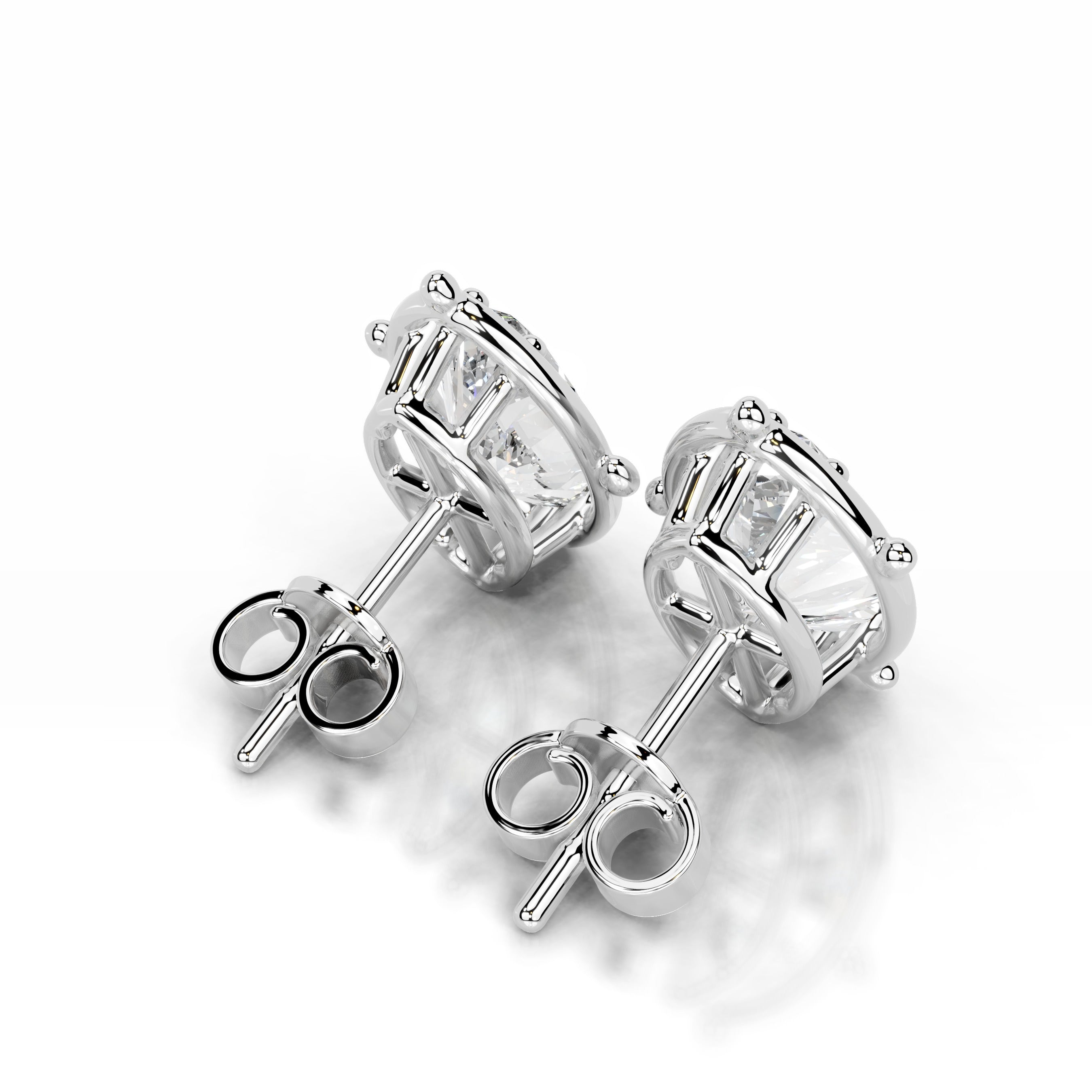 Rooted in Love Lab Grown Diamond Earrings - 18K White Gold、mySite、hinf8tx79