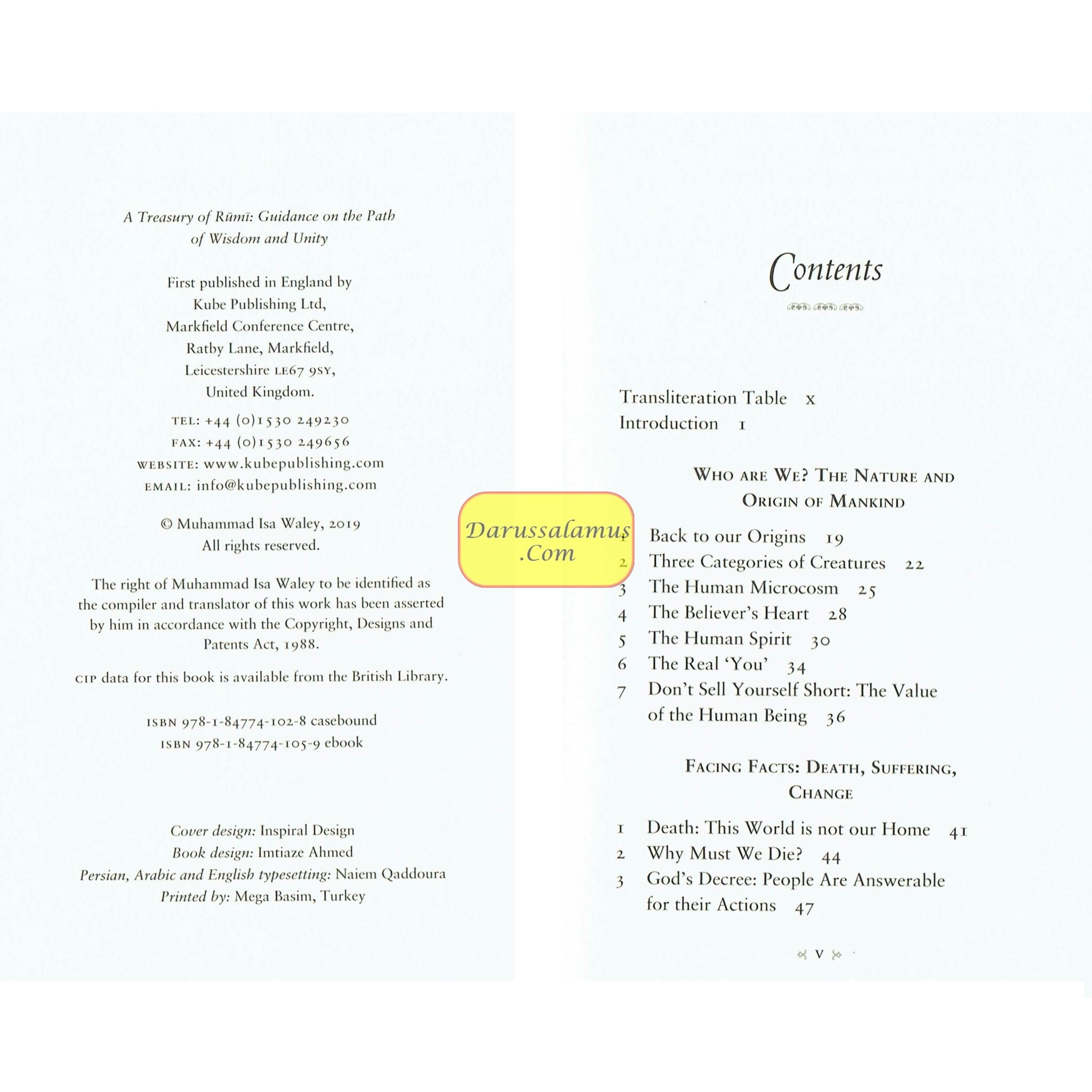 A Treasury of Rumi : Guidance on the Path of Wisdom and Unity (Treasury in Islamic Thought and Civilization) By Muhammad Isa Waley、mySite、topwebapps