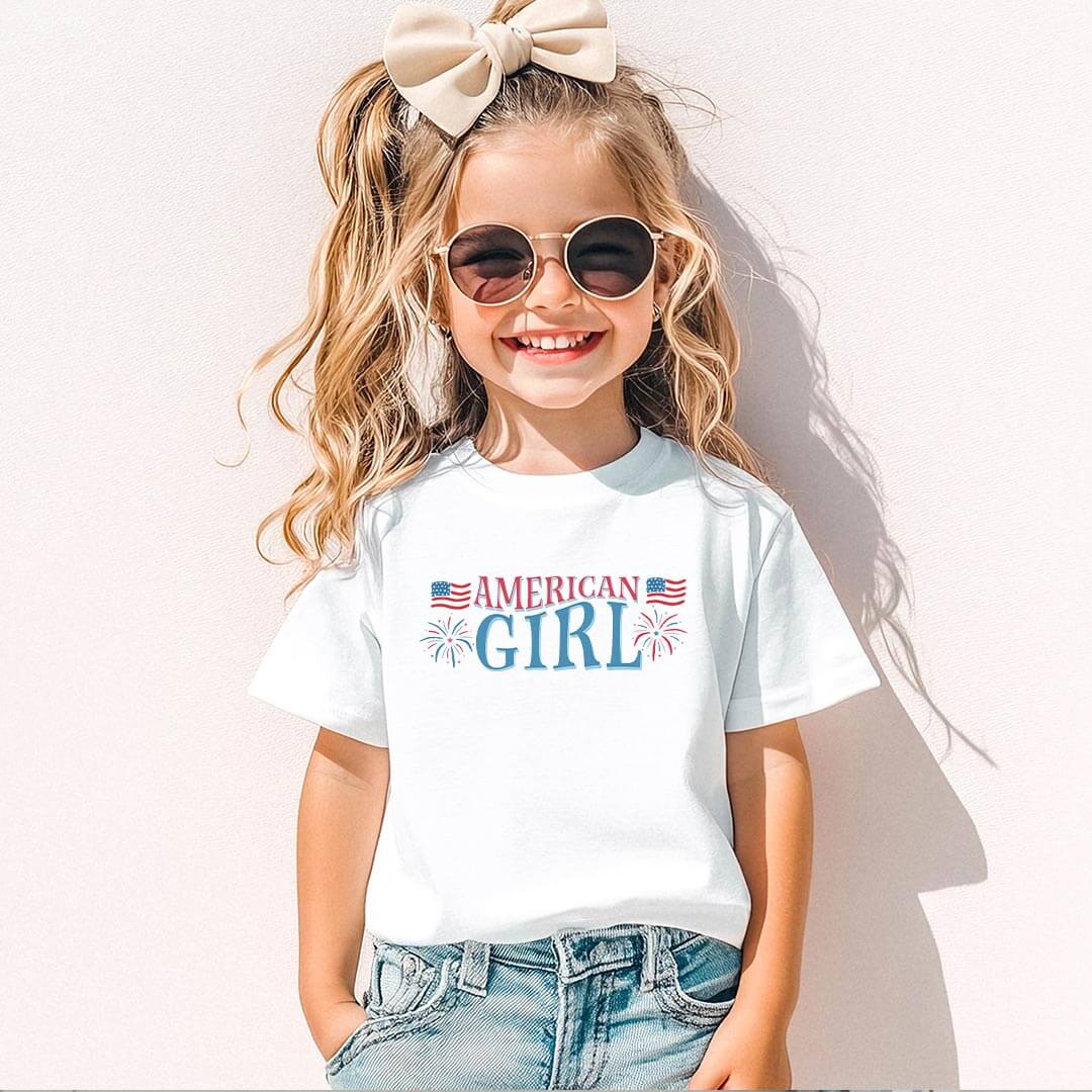  American Girl Fireworks Kids Graphic Tee | White、mySite、layawaytickets