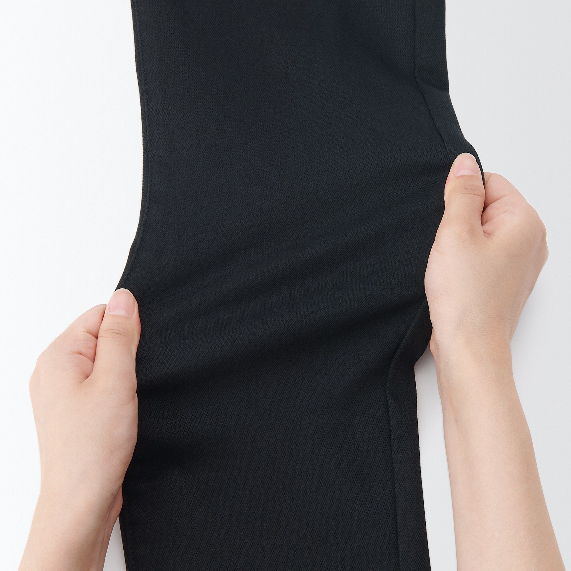  Women's Super Stretch Denim Skinny Pants Black (L 30inch / 75cm)、mySite、sugarbowlscore