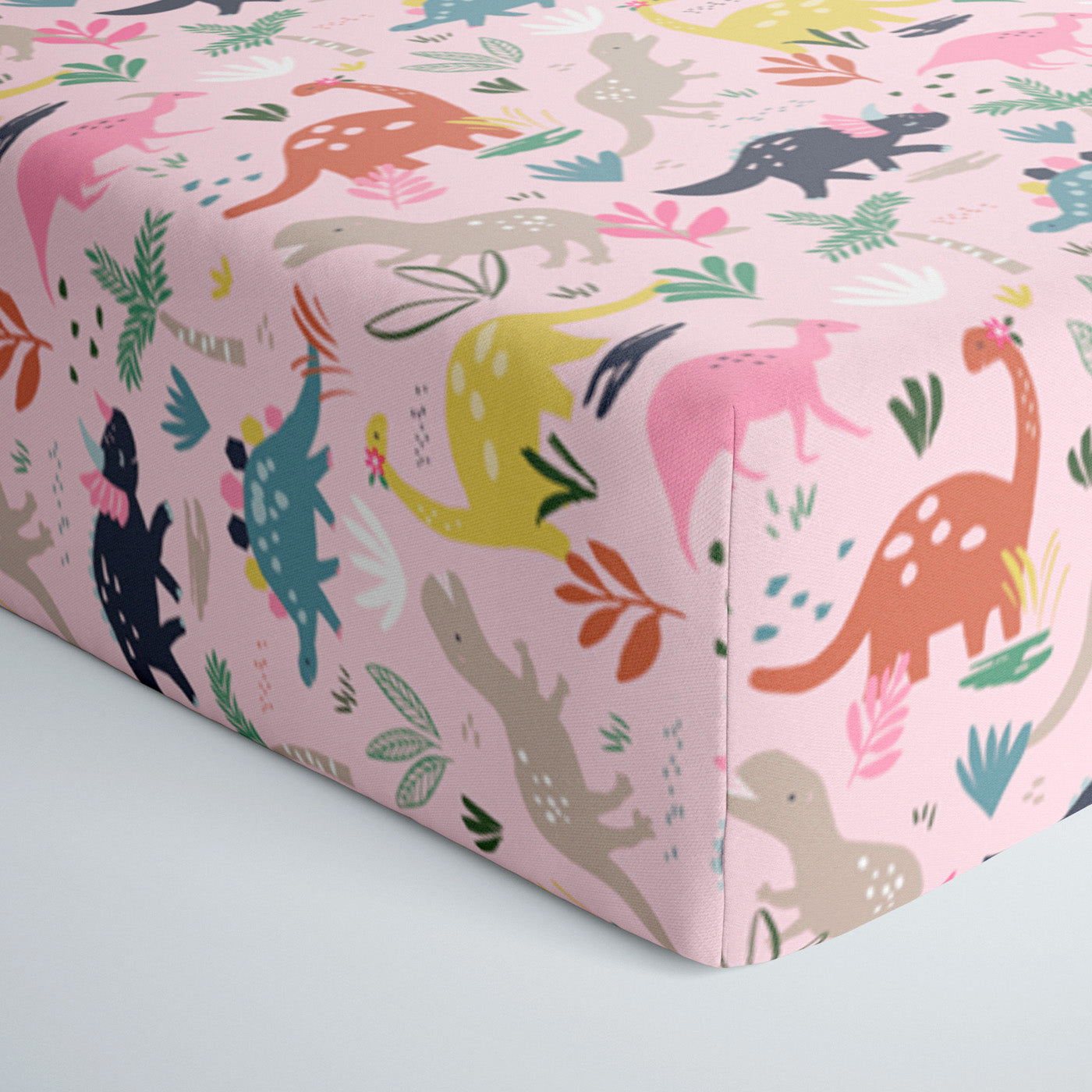 Pink Jurassic Jungle Fitted Crib Sheet、mySite、layawaytickets