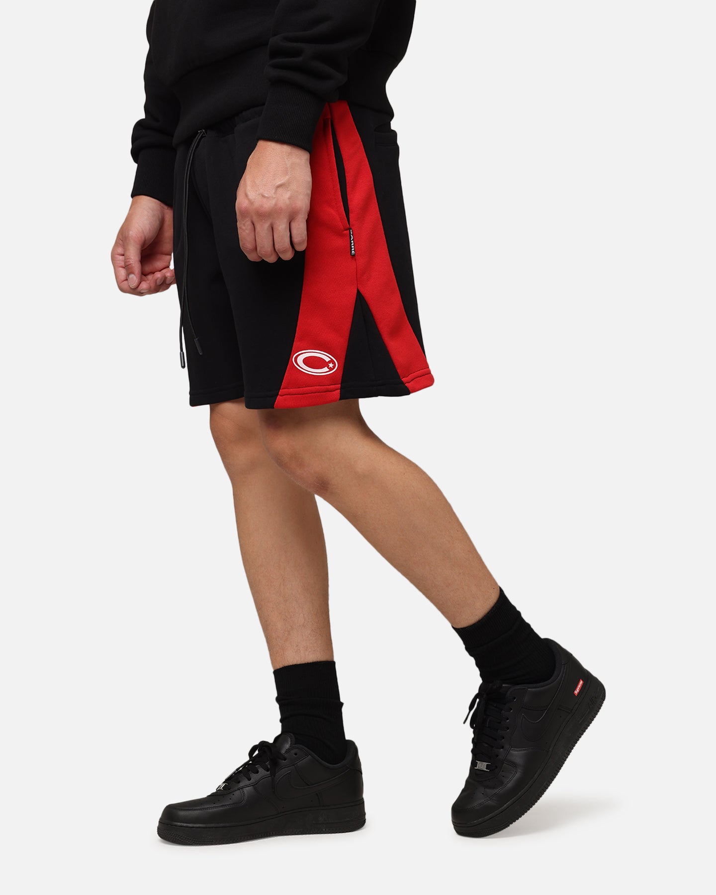 Carre Panelled Shorts Black/Red、mySite、zt4zffjzw