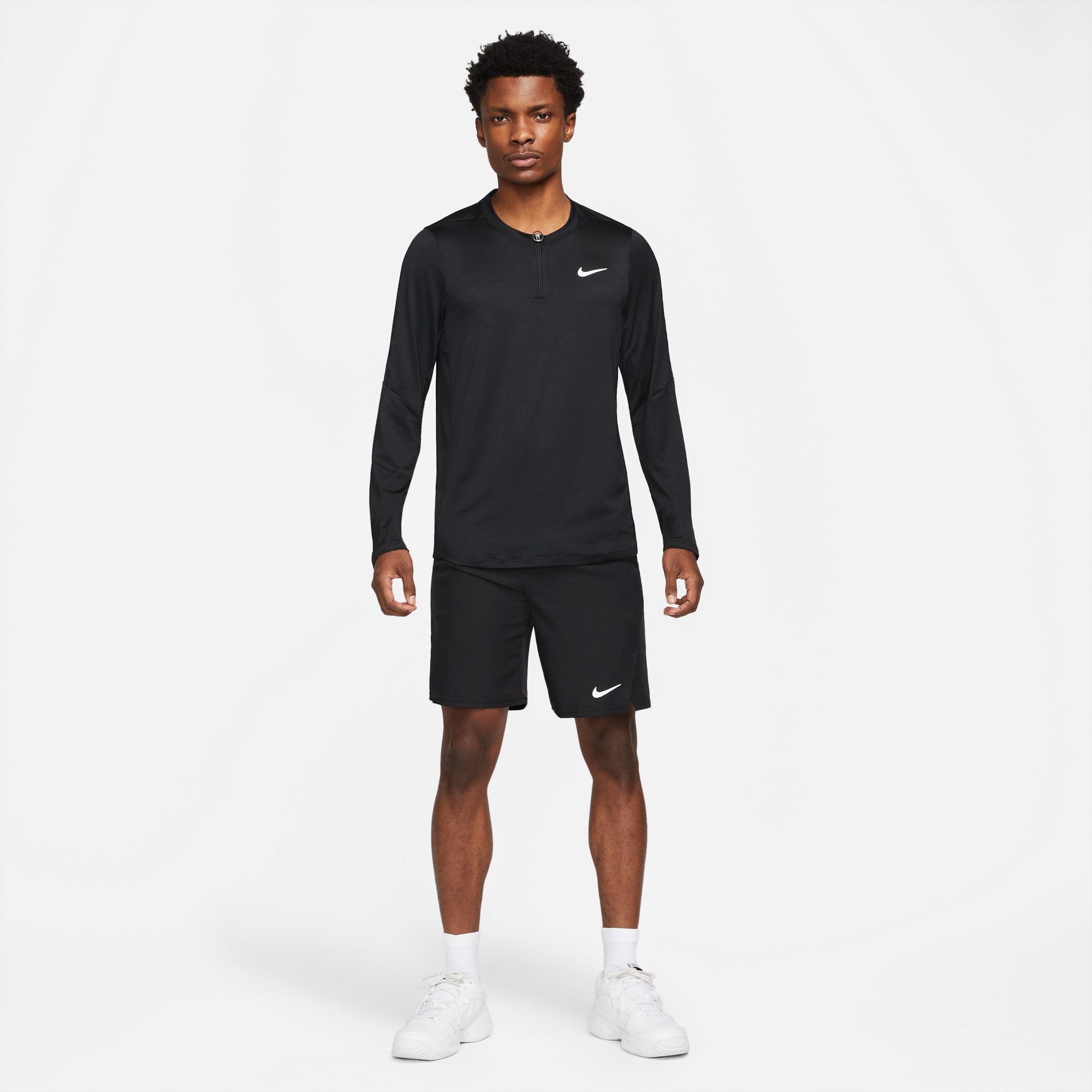 NikeCourt Dri-FIT Advantage Men's Long-Sleeve Half-Zip Tennis Shirt