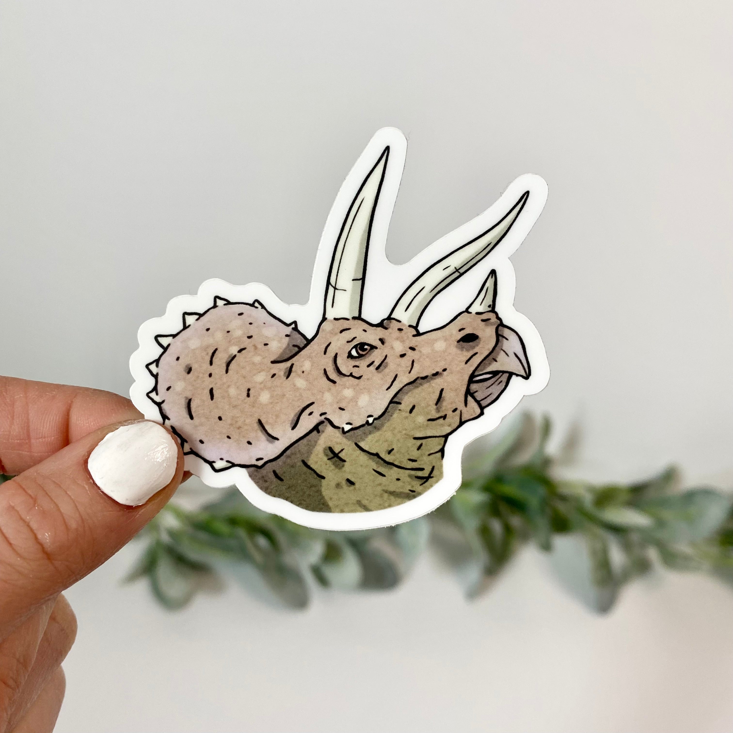  Triceratops Dinosaur Sticker、mySite、elrpsem3k