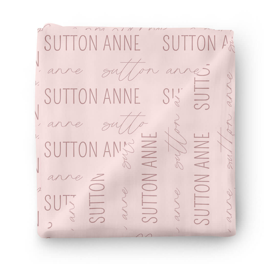  Personalized Blush Baby Name Swaddle Blanket、mySite、layawaytickets