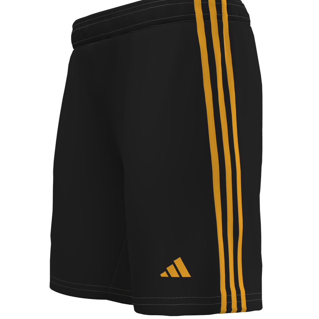 adidas Youth Custom Graphic 25 Short Castro Valley SC - Black/Gold、mySite、noshort