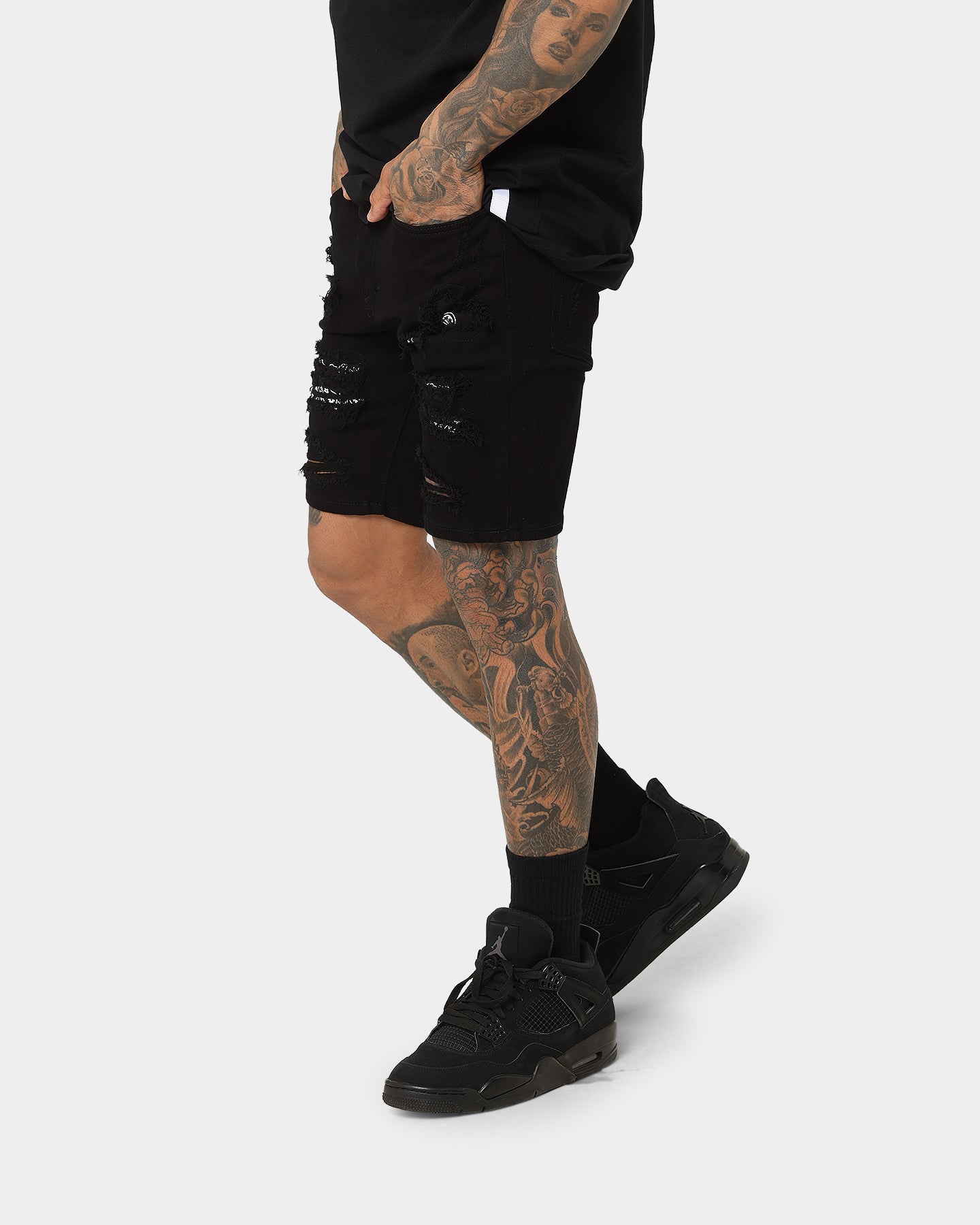 Saint Morta Bandana Summum Shorts Black/White、mySite、zt4zffjzw