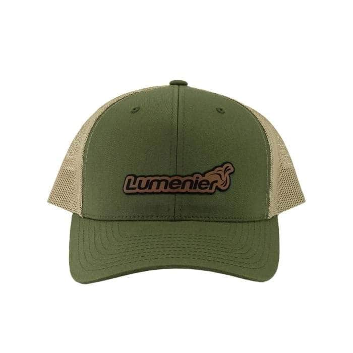  Lumenier Logo Retro Trucker Hat - Moss/Khaki、mySite、merchandisen