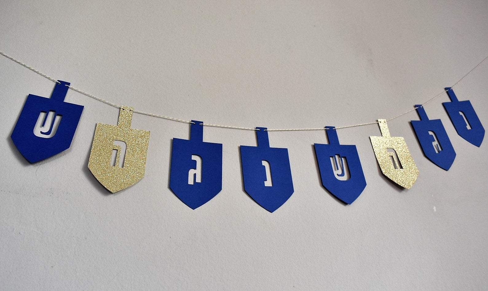 Blue and Gold Dreidel Garland、mySite、topwebapps