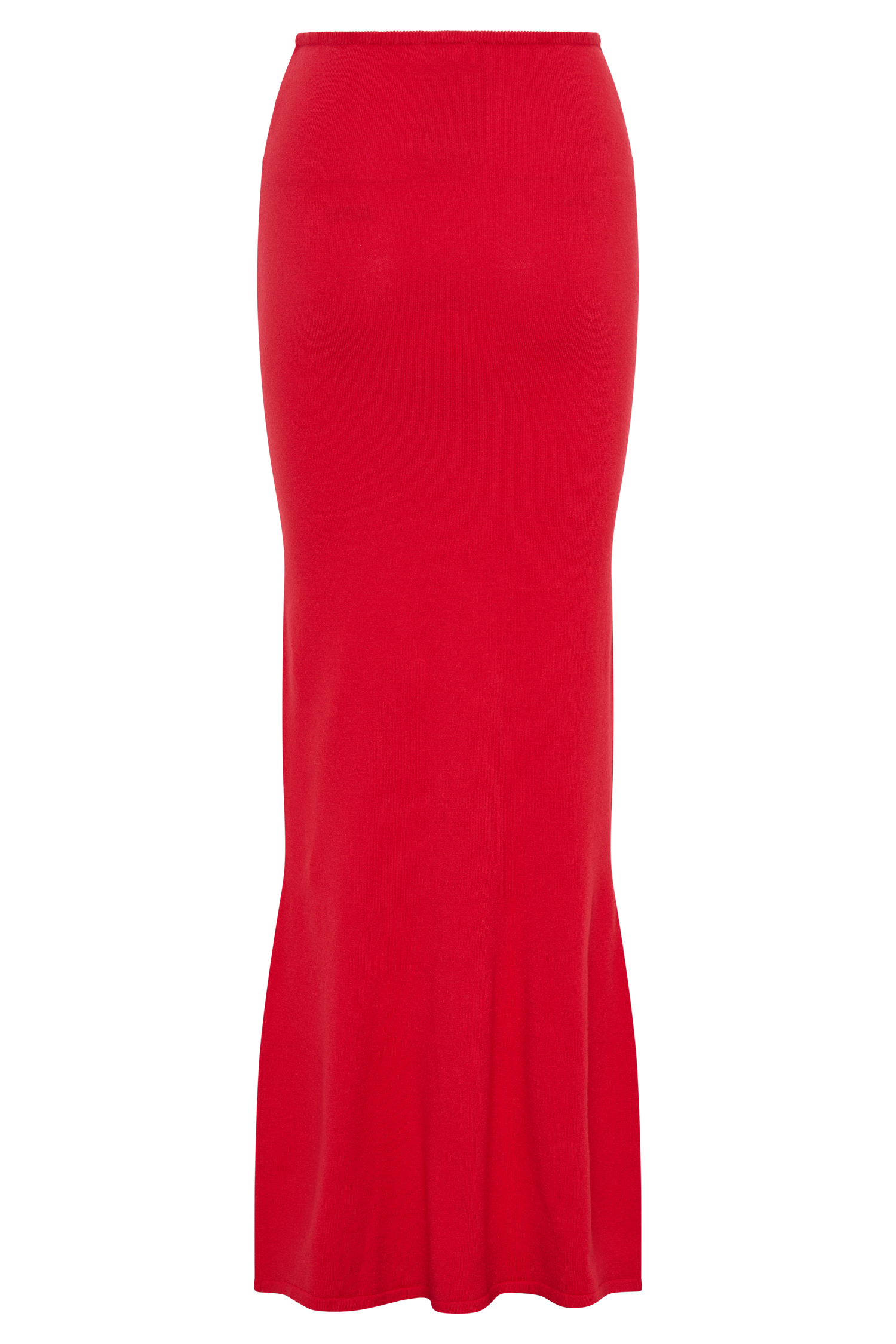 Polly Knit Maxi Skirt - Red、mySite、solidvoid