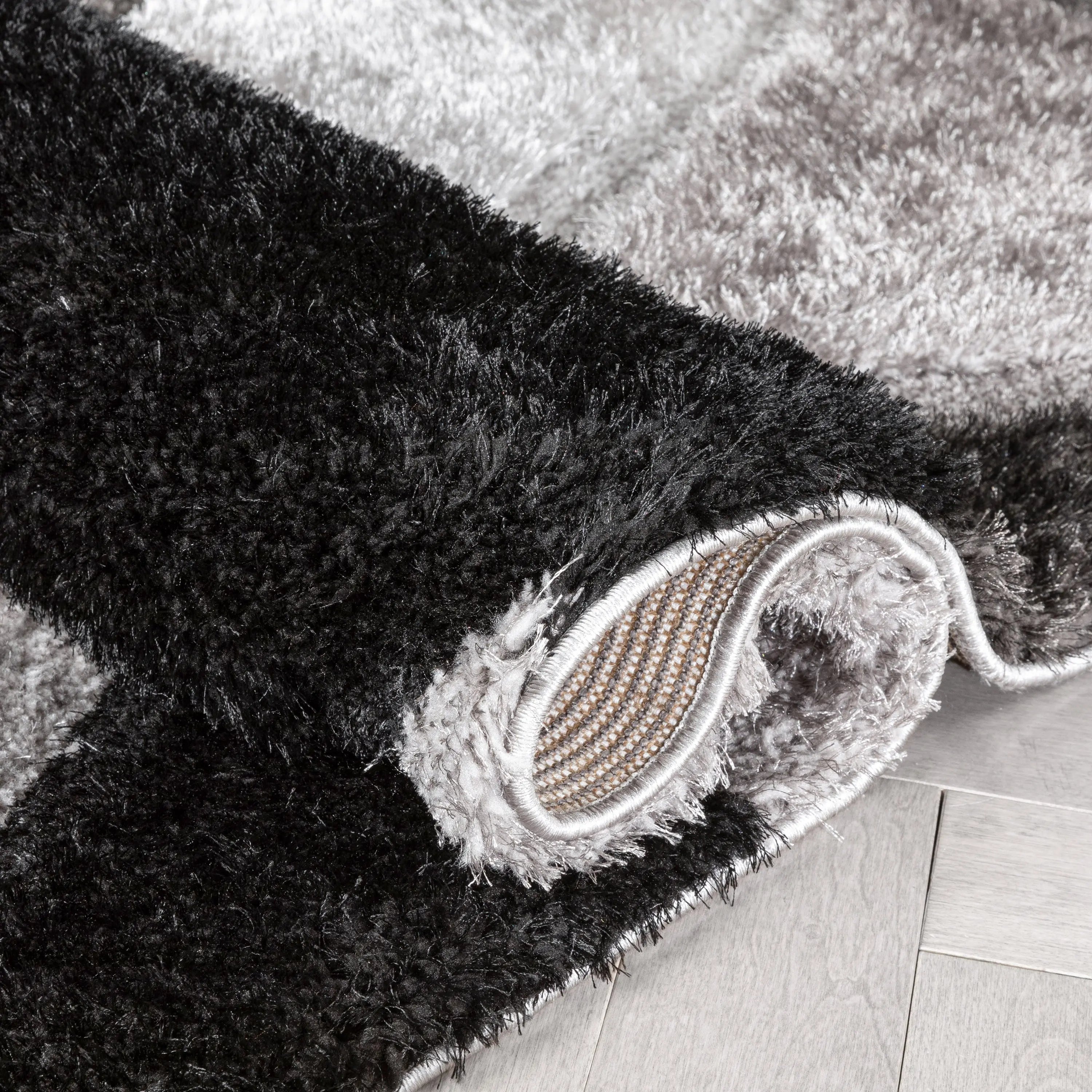 Holland Modern Geometric Black 3D Textured Thick & Soft Shag Rug、mySite、gigharbornorthrealestate