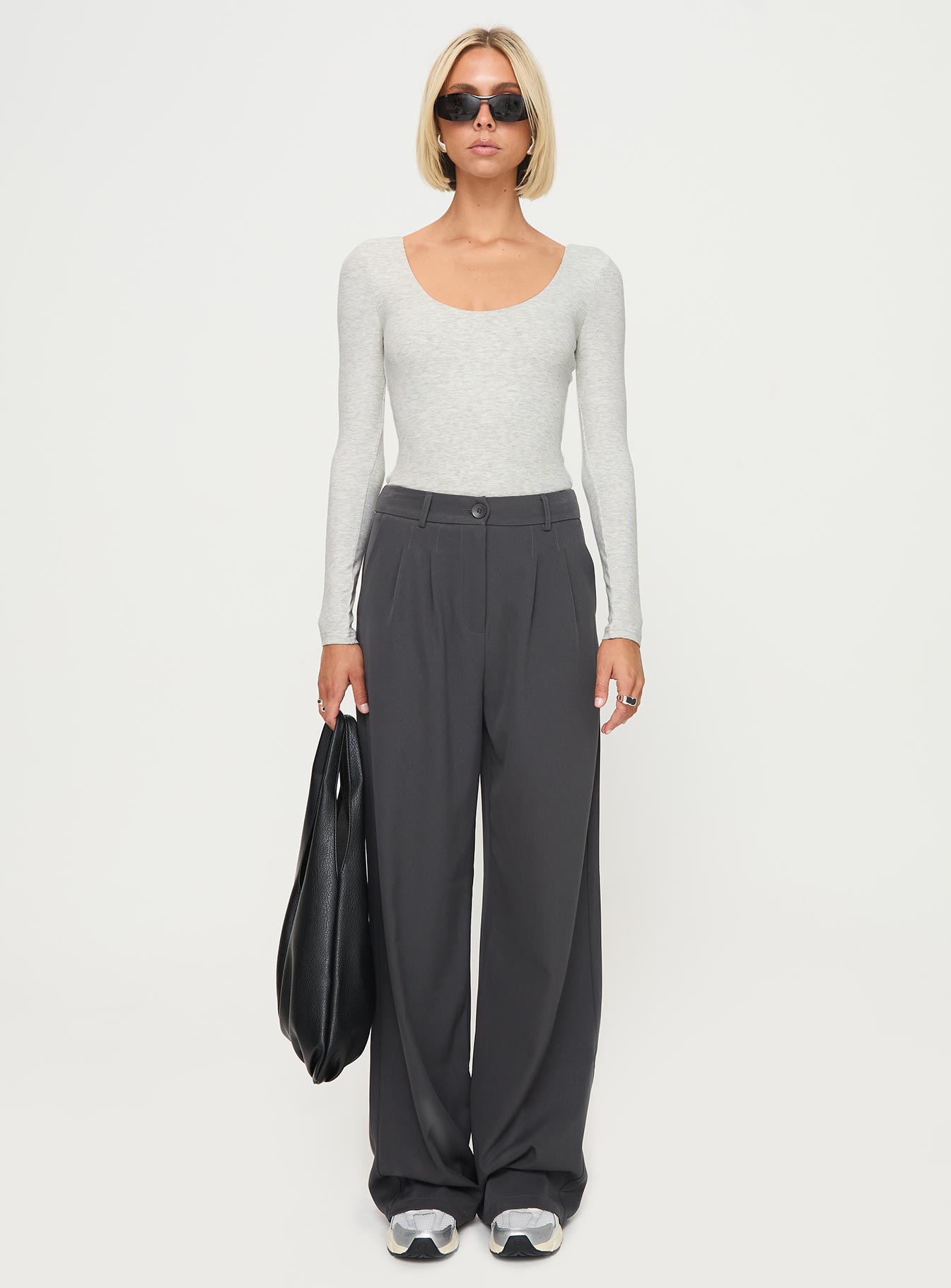 Greener Long Sleeve Bodysuit Grey、mySite、solidvoid