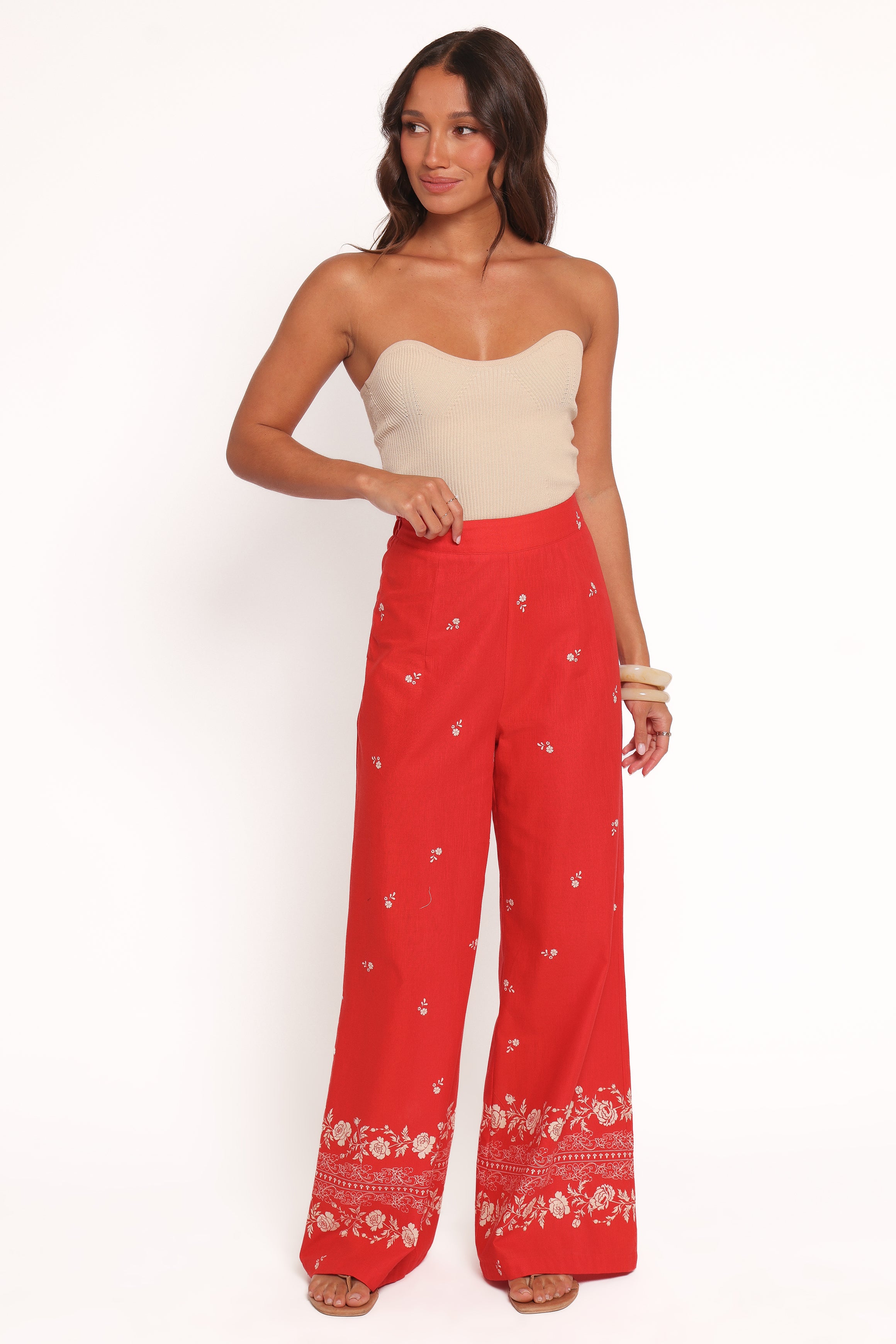  Ilara Pant - Red Floral、mySite、sugarbowlscore